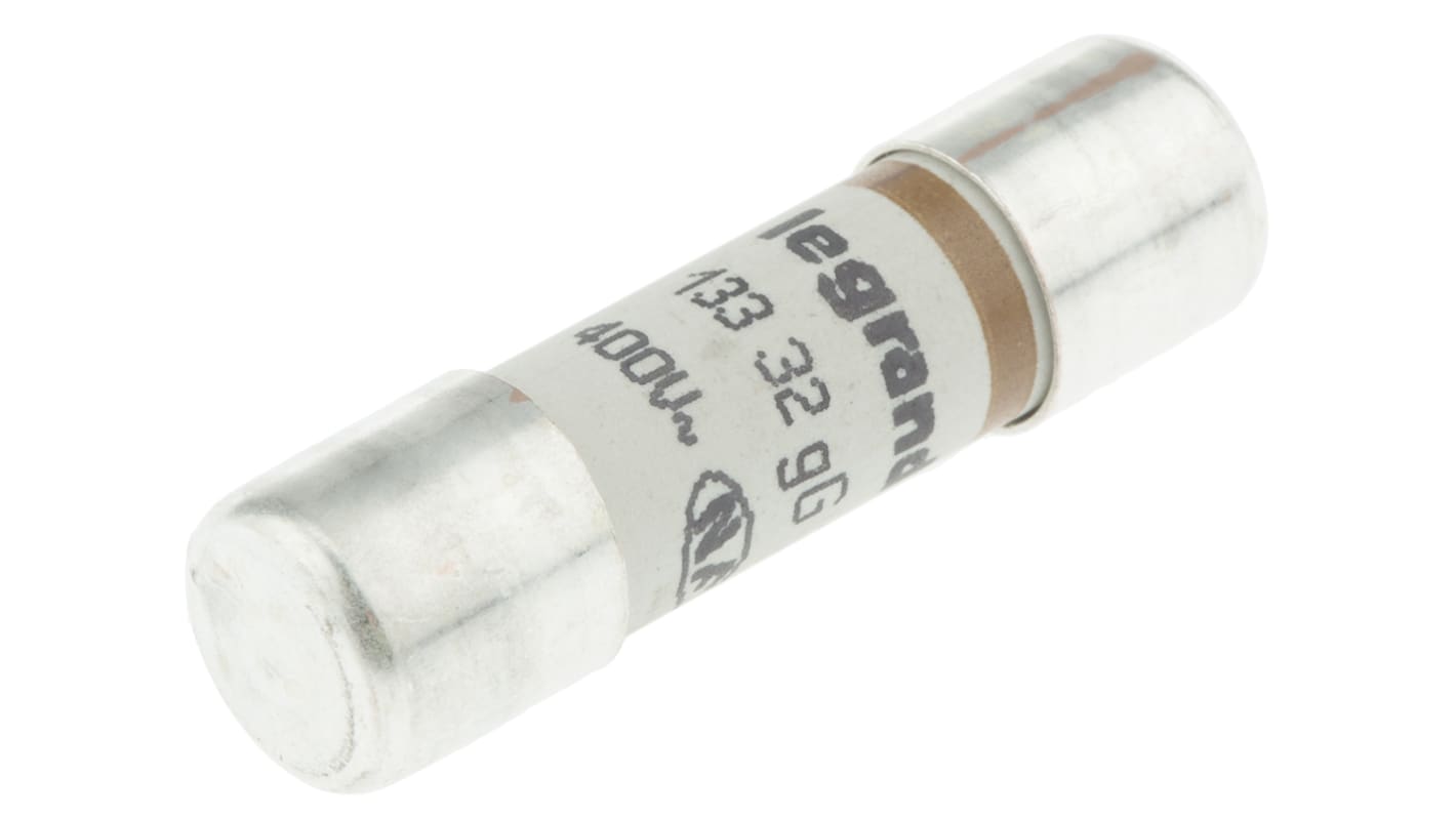 Legrand 32A Slow-Blow Ceramic Cartridge Fuse, 10 x 38mm