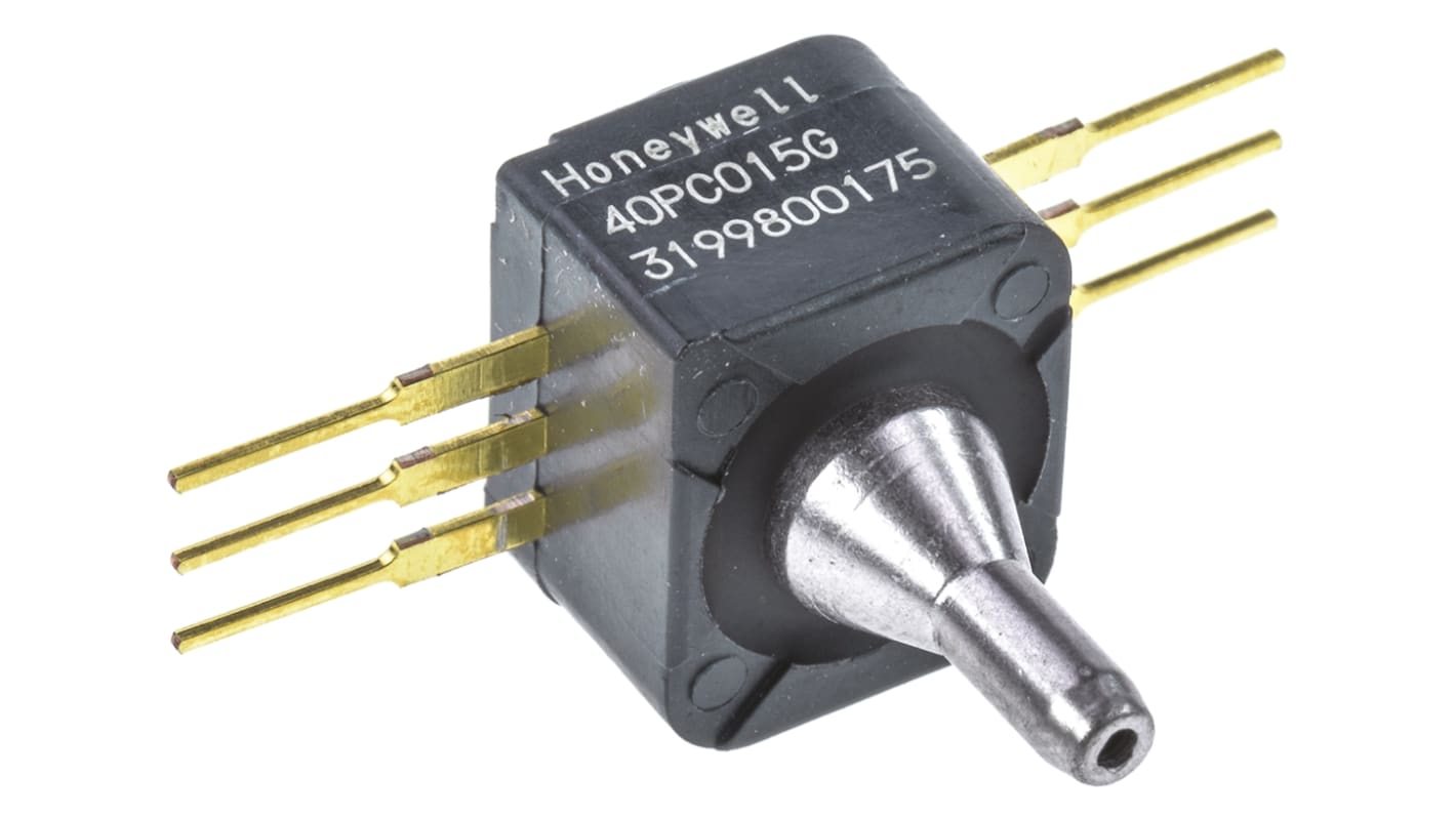 Honeywell 相对压力传感器, 0psi→15psi, ±0.4 %精度, 放大输出, -45°C→+125°C, 40PC系列