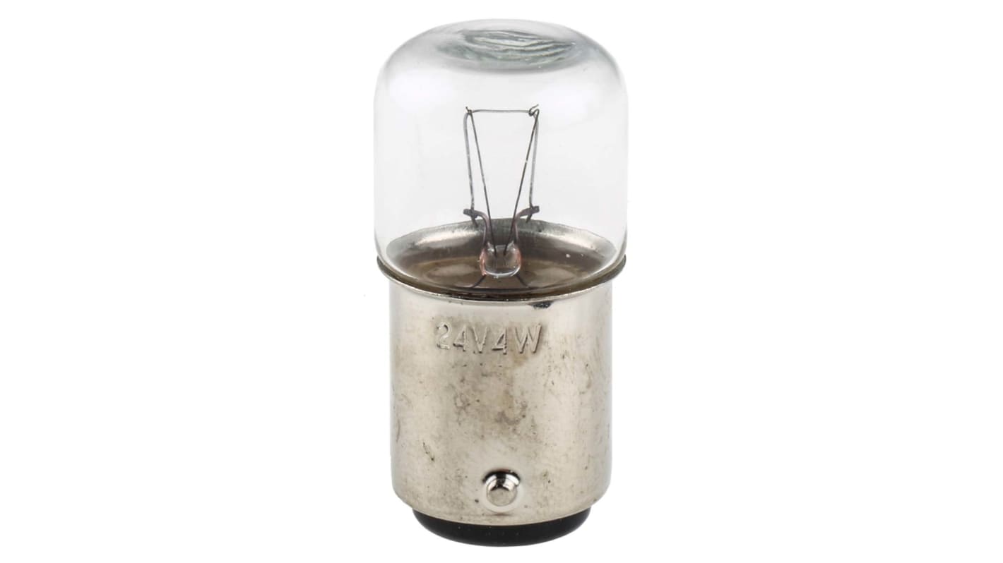 Schneider Electric Incandescent Clear Bulb, BA15d 24 V