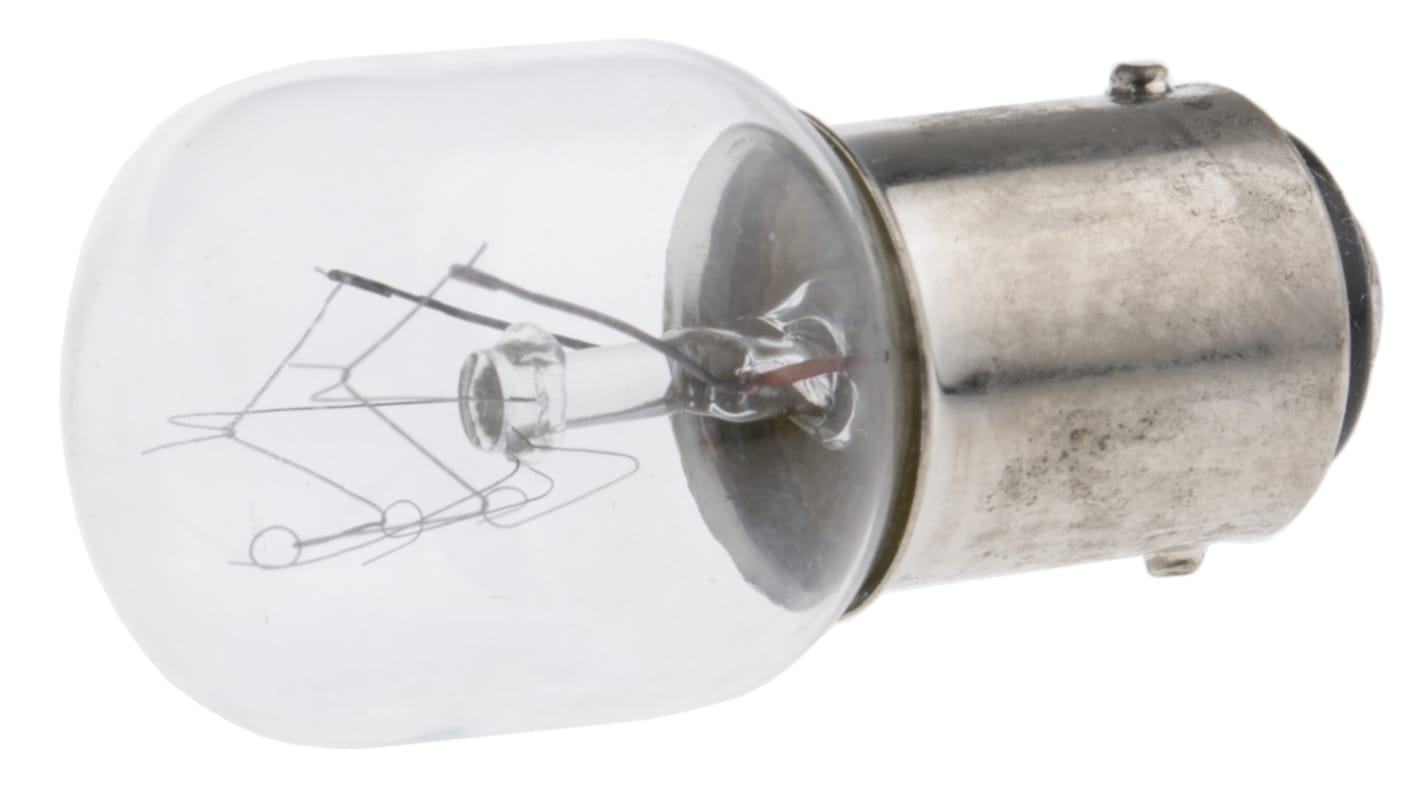 Schneider Electric Incandescent Clear Bulb, BA15d 230 V