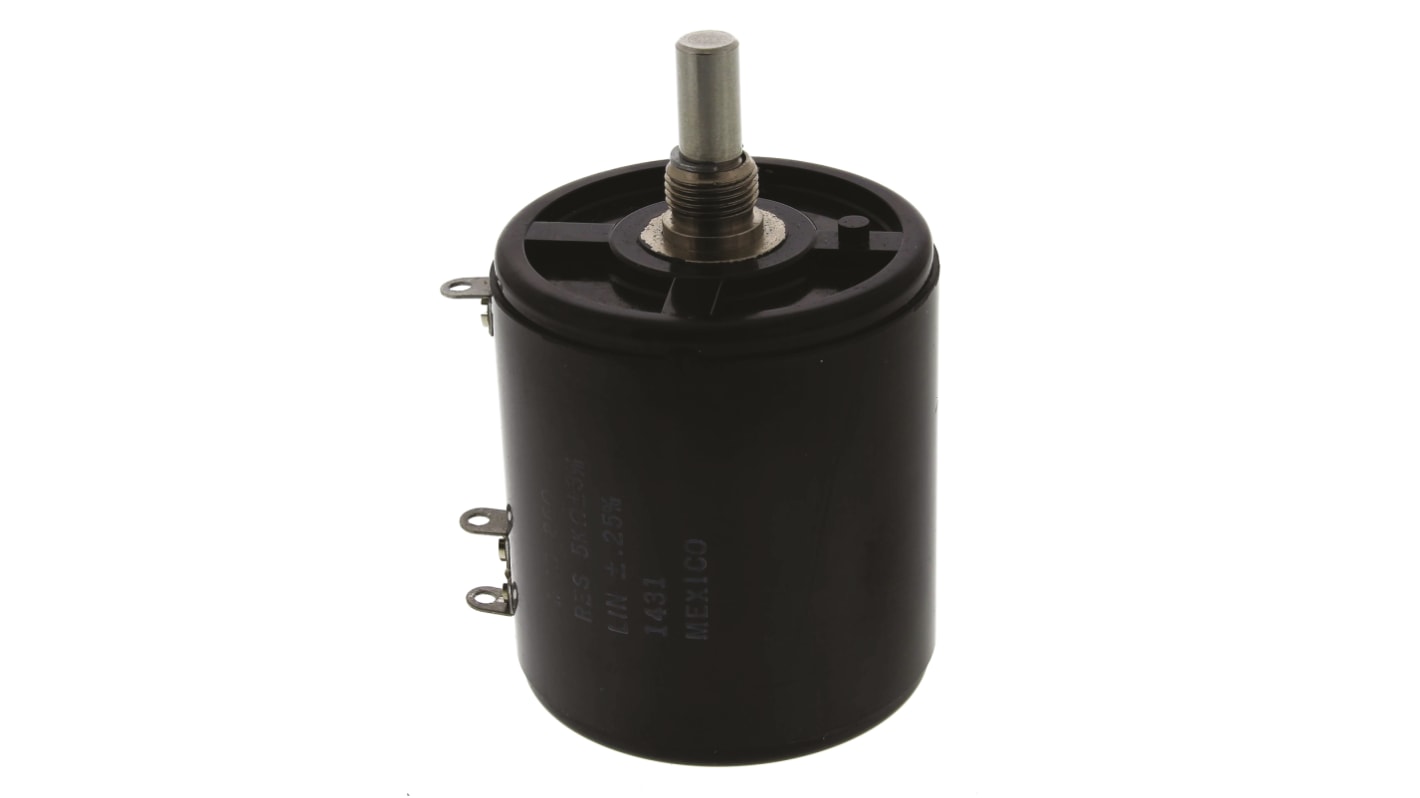 Vishay 860 5kΩ Rotary Potentiometer 10-Turns 1-Gang Panel Mount, 860B1502