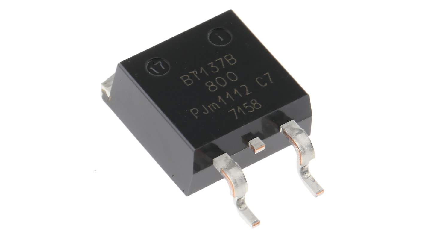 WeEn Semiconductors Co., Ltd Surface Mount, 3-pin, TRIAC, 800V, Gate Trigger 1.5V 800V