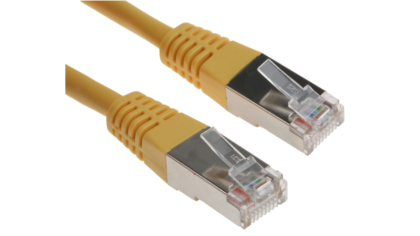 5m FTP Cat5 Ethernet Cable Assembly Yellow