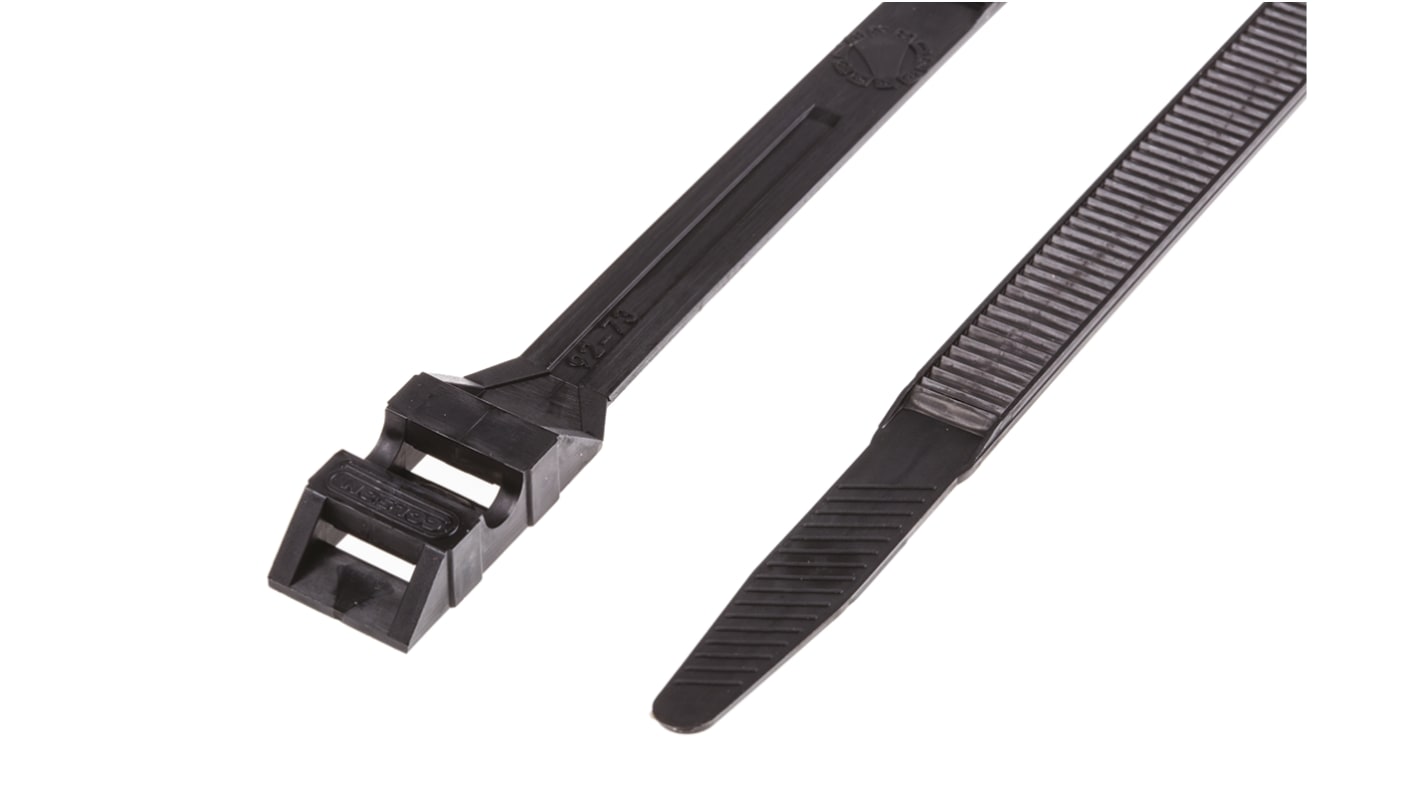 Legrand Cable Tie, 357mm x 9 mm, Black PA 12, Pk-100