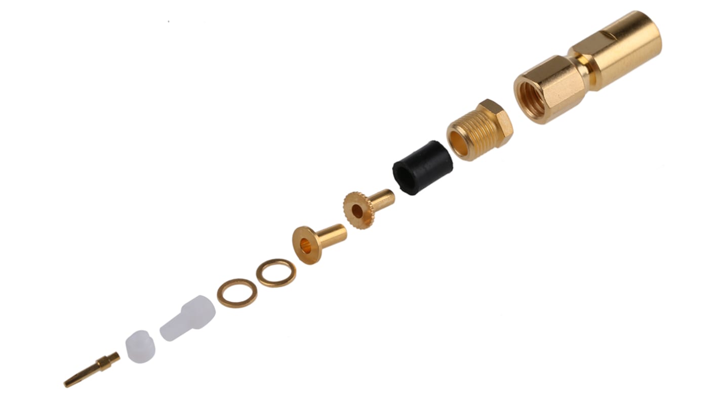 Connettore coassiale Ad angolo diritto Radiall, Maschio, 50Ω, Montaggio su cavo
