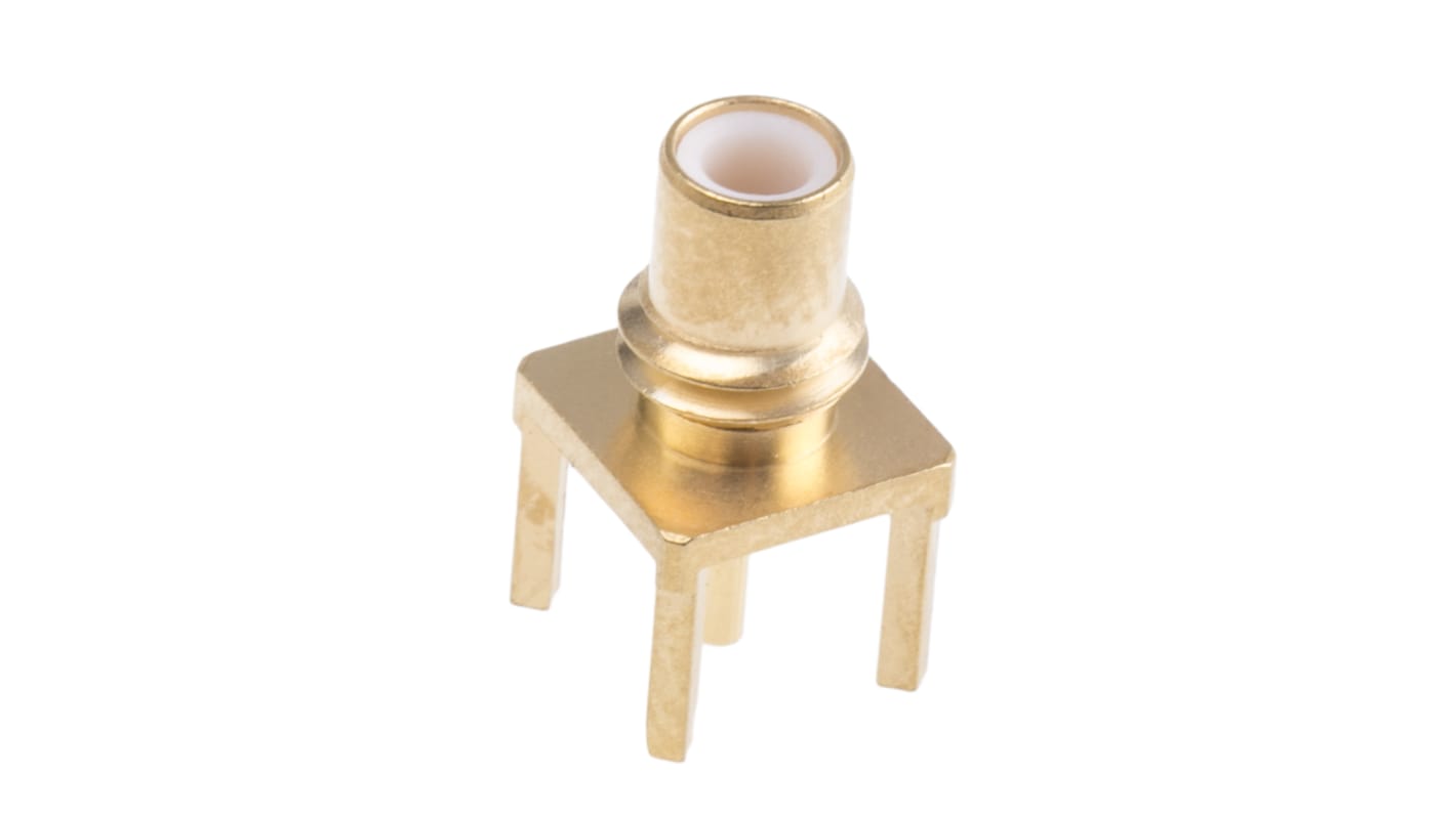 Radiall, jack Through Hole SMC Connector, 50Ω, Solder Termination, Straight Body