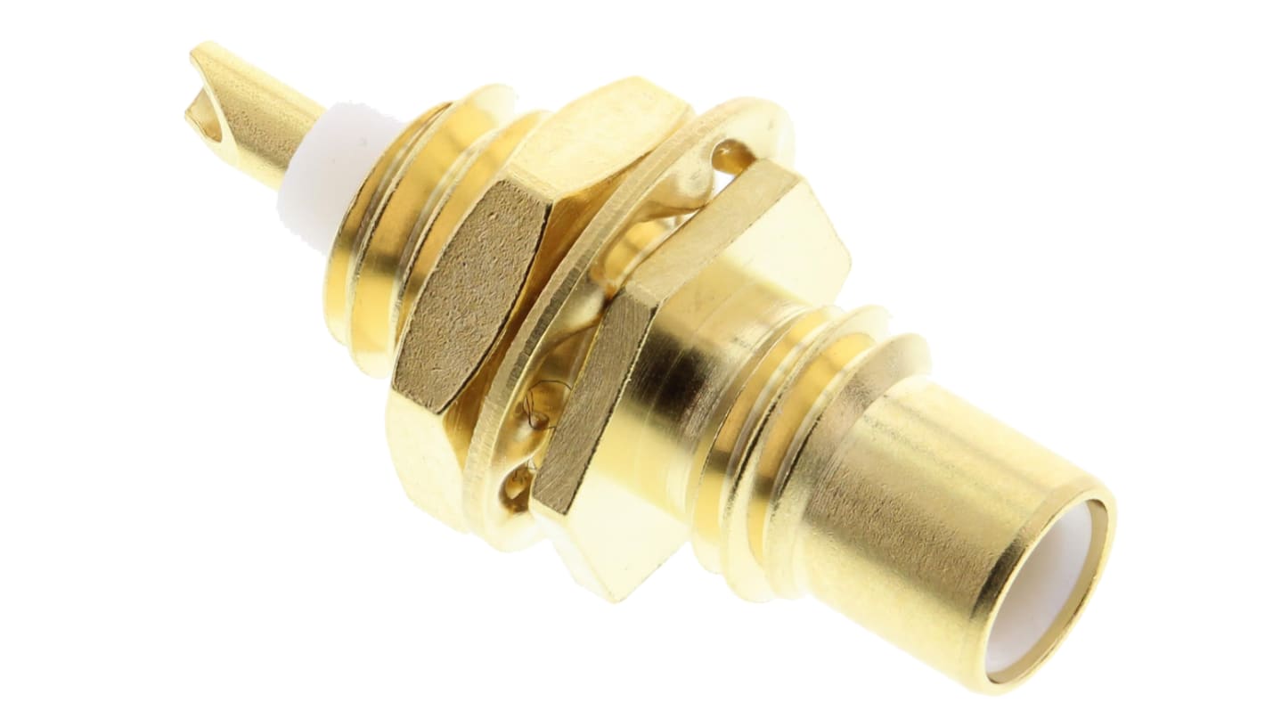 Radiall, Jack Panel Mount SMC Connector, 50Ω, Solder Termination, Straight Body