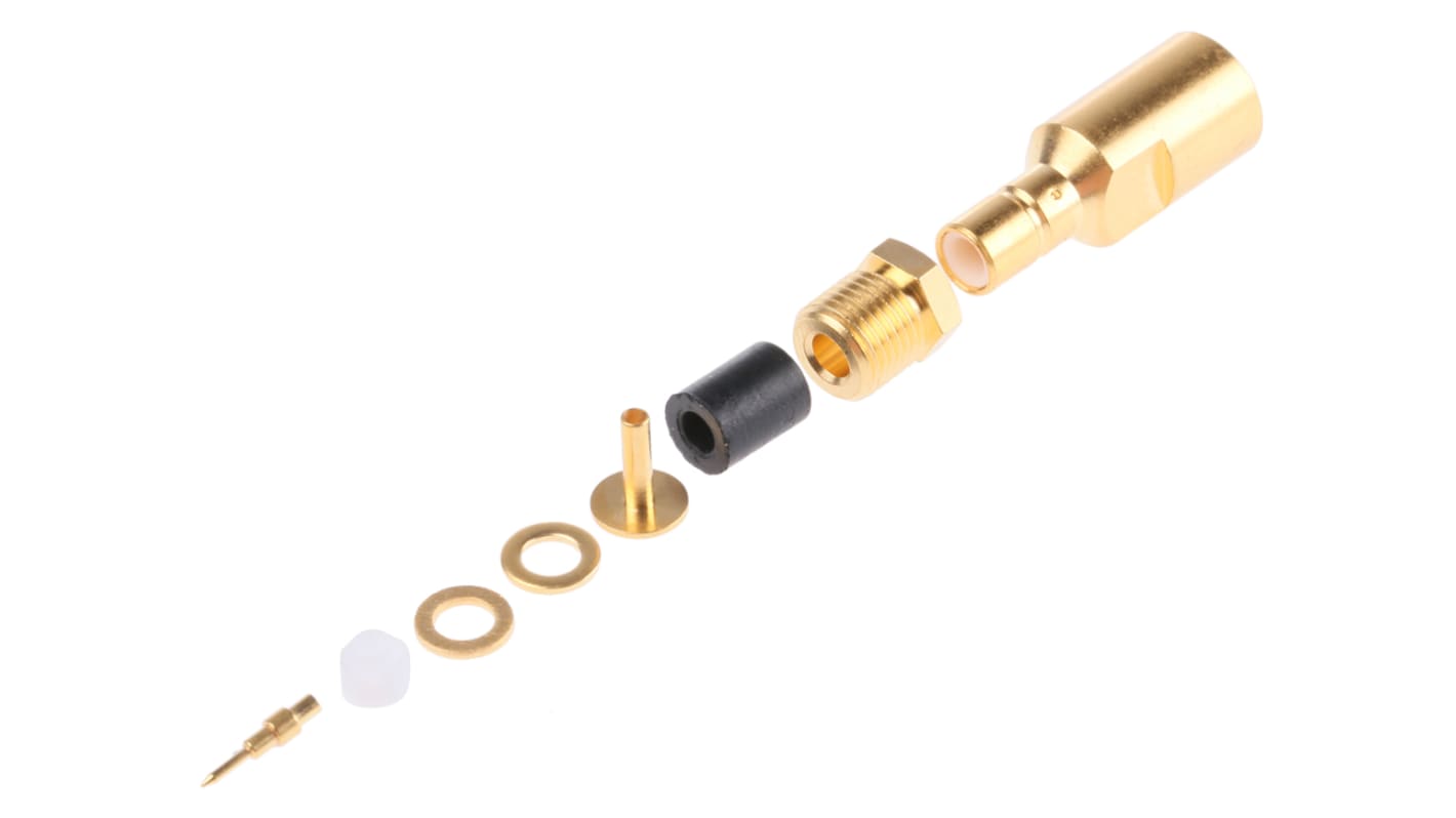 Radiall, Jack Cable Mount SMB Connector, 50Ω, Clamp Termination, Straight Body