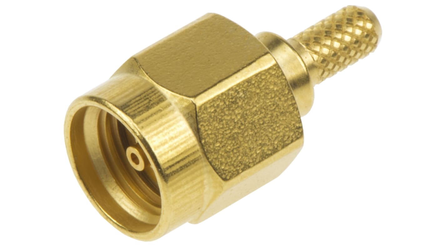 Connettore SMA Radiall maschio, diritto, 50Ω, montaggio su cavo, a crimpare