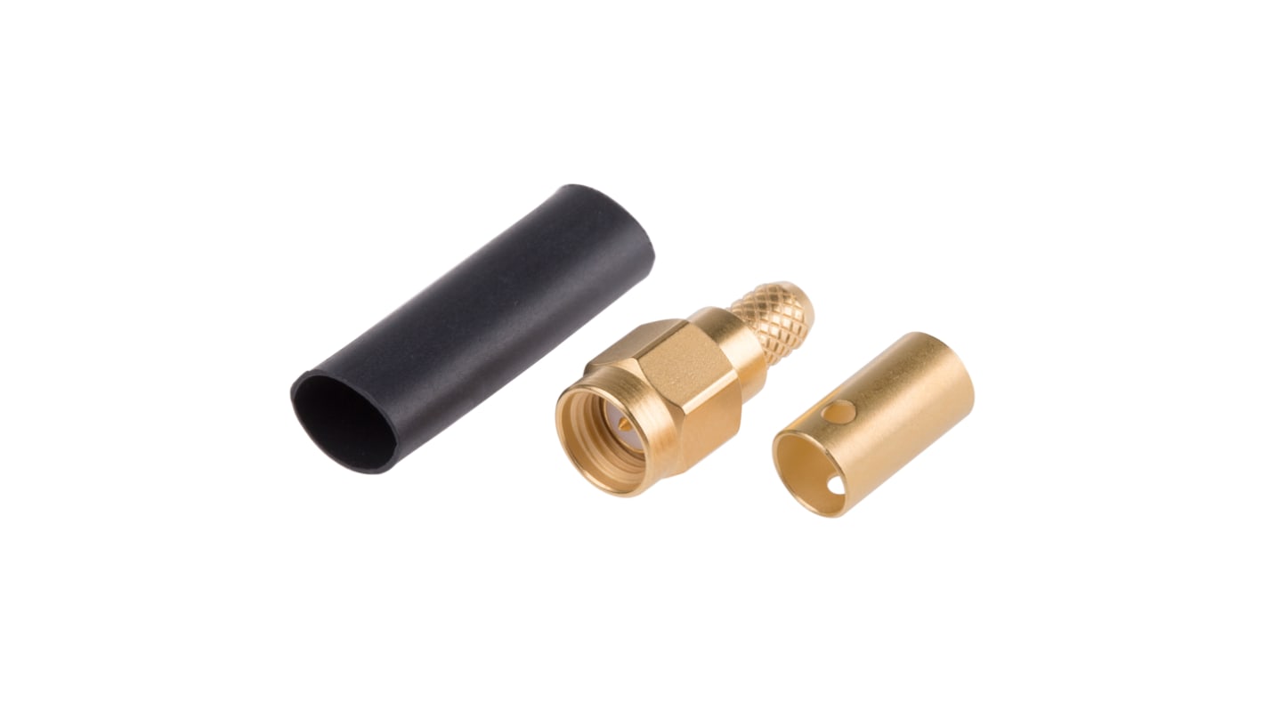 Connettore coassiale Ad angolo diritto Radiall, Maschio, 50Ω, Montaggio su cavo