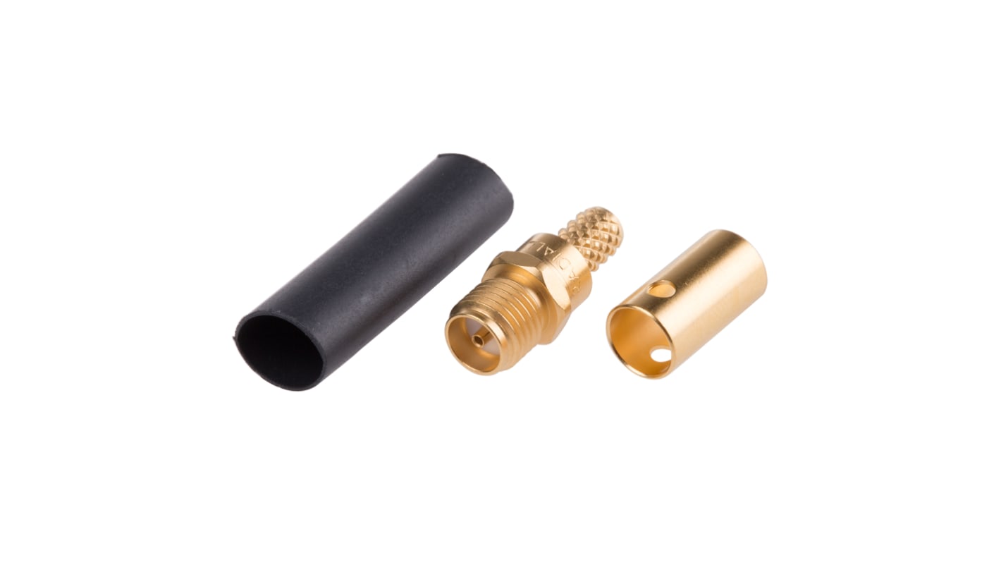 Connettore SMA Radiall femmina, diritto, 50Ω, montaggio su cavo, a crimpare