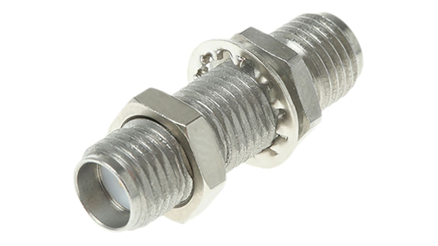 Adaptador de RF Radiall R125720001 50Ω, Hembra Recta SMA a Hembra SMA, 18GHz Normal