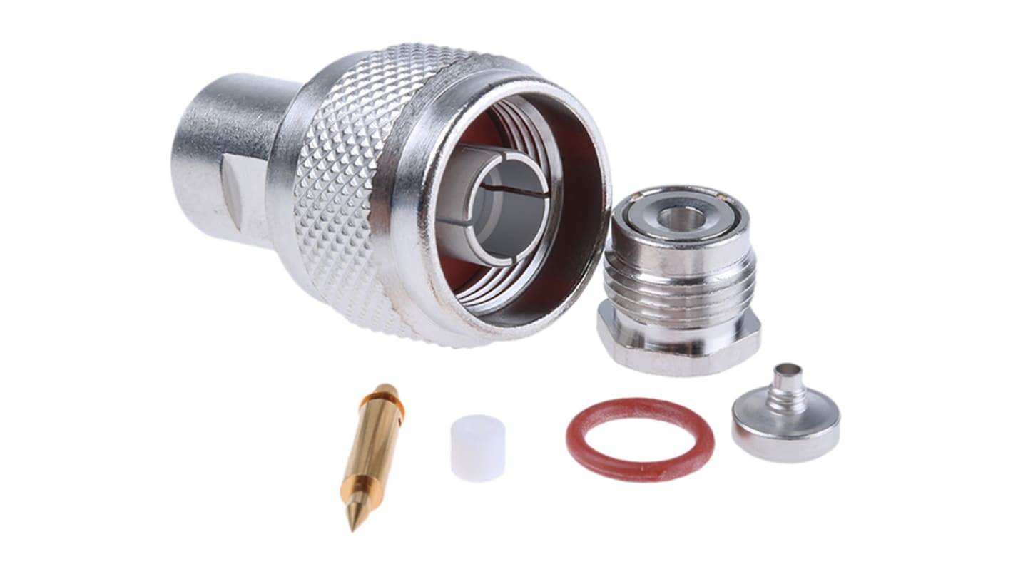 Radiall Stecker Koaxialsteckverbinder N-Steckverbinder, Kabelmontage Klemm-Anschluss, für RG179, RG187, RG188,