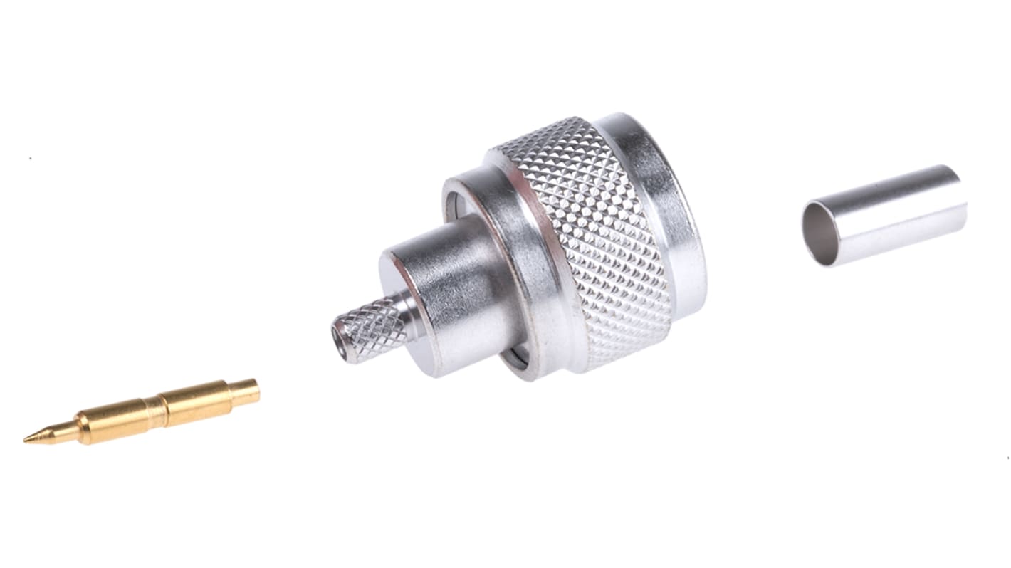 Connettore coassiale Diritto Radiall, Maschio, 50Ω, Montaggio su cavo