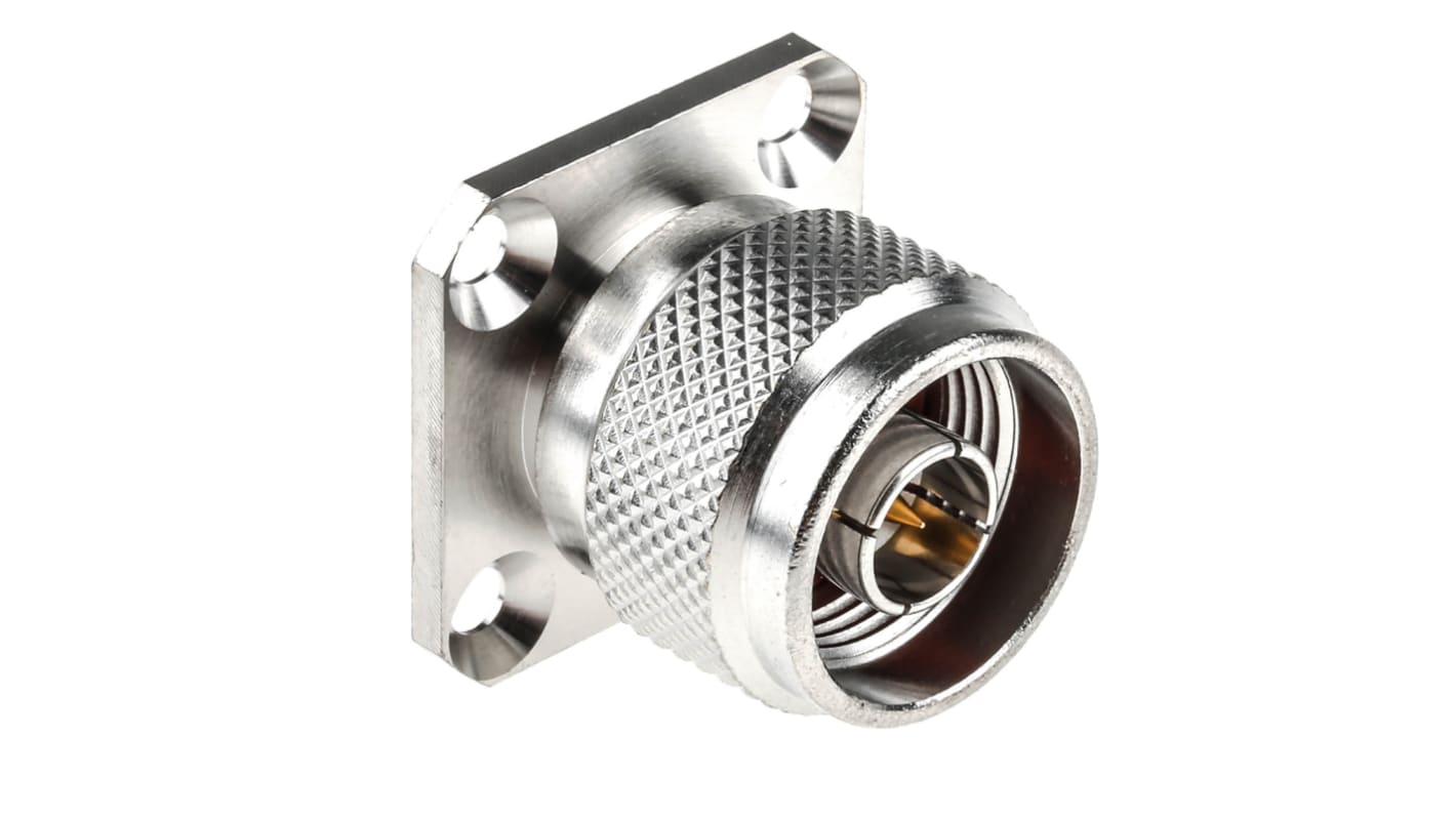 Radiall Stecker Koaxialsteckverbinder N-Steckverbinder, Tafelmontage Löt-Anschluss, 50Ω, Gerade