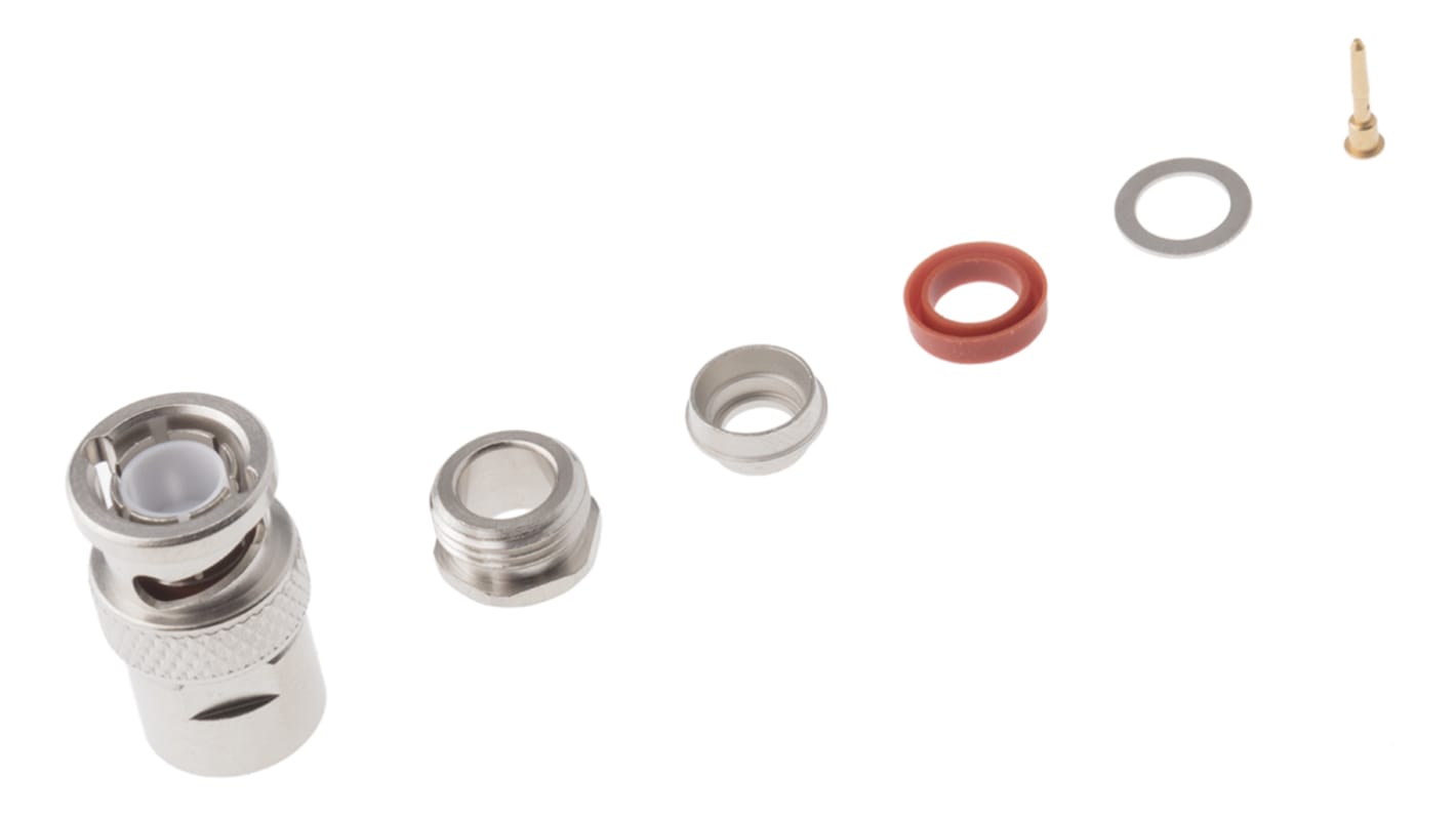 Radiall, Plug Cable Mount BNC Connector, 75Ω, Clamp Termination, Straight Body