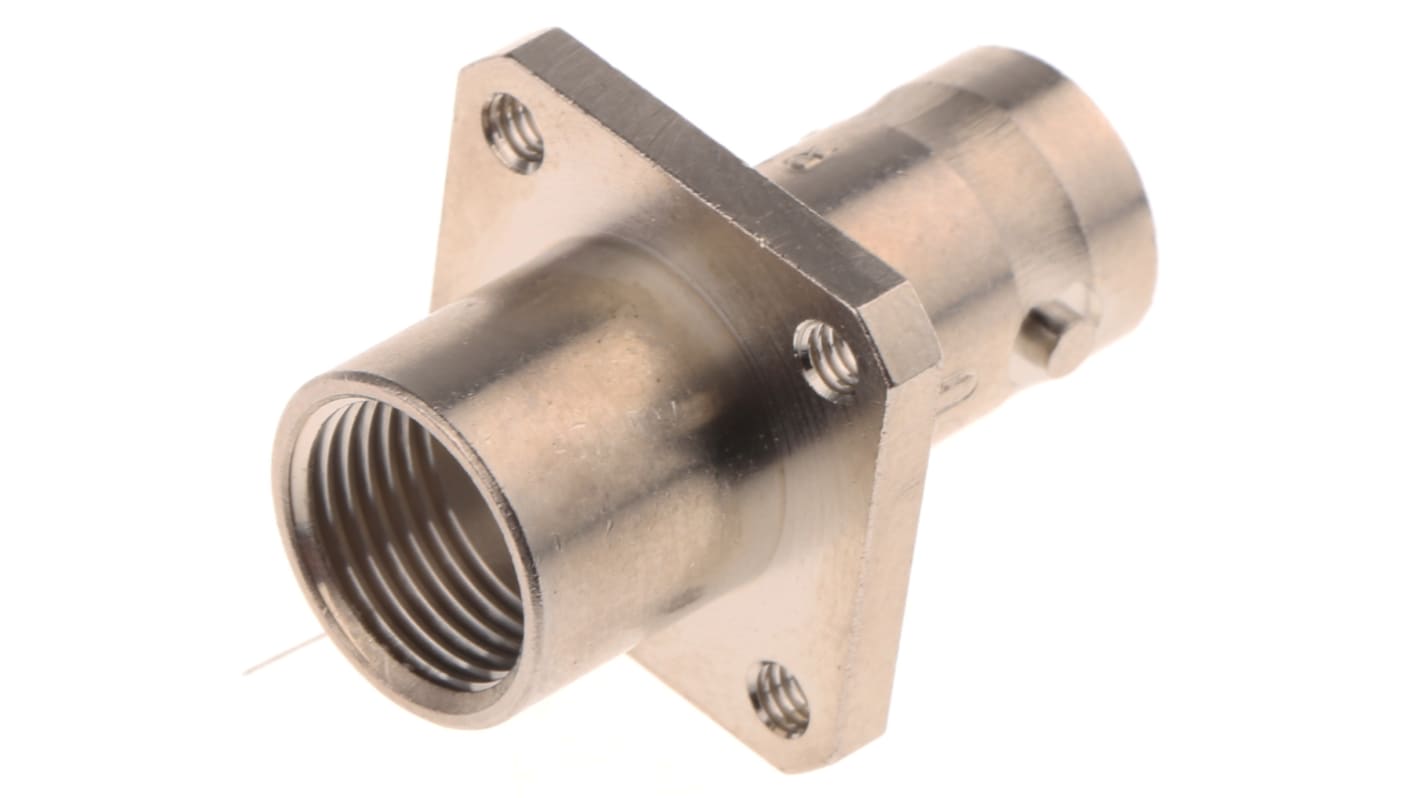 Radiall, Jack Flange Mount BNC Connector, 50Ω, Clamp Termination, Straight Body