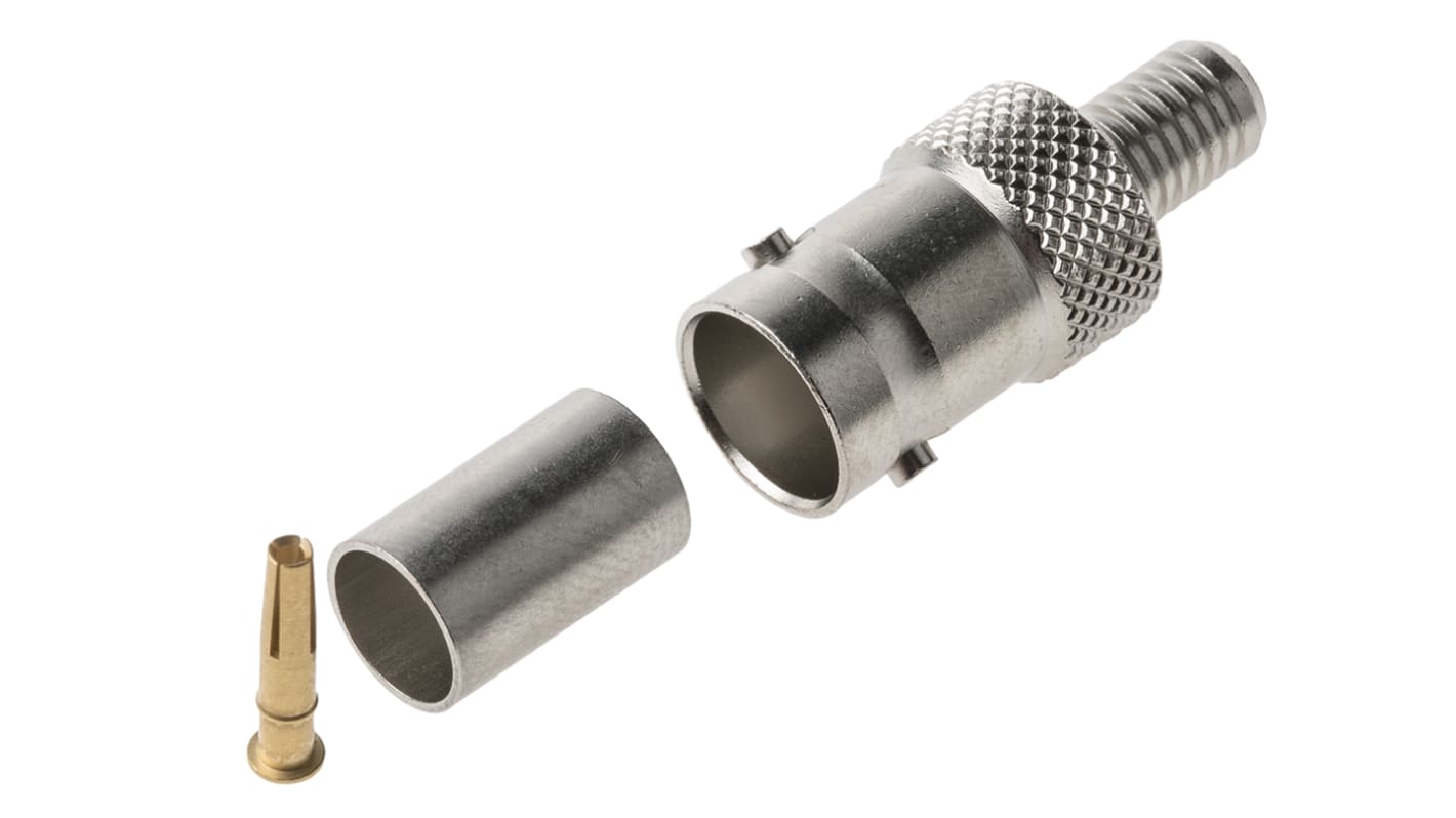 Radiall, Jack Cable Mount BNC Connector, 75Ω, Crimp Termination, Straight Body