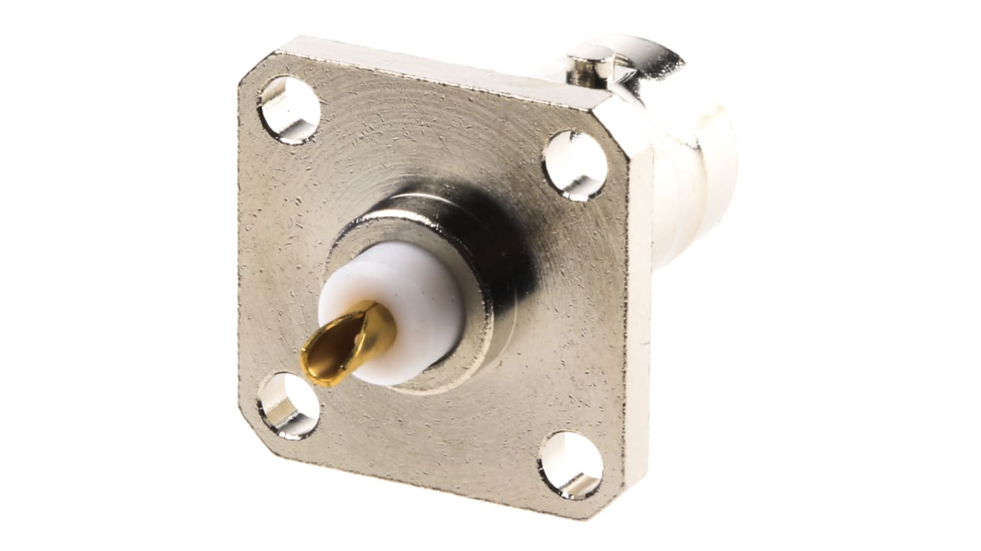 Radiall, Jack Flange Mount BNC Connector, 50Ω, Solder Termination, Straight Body