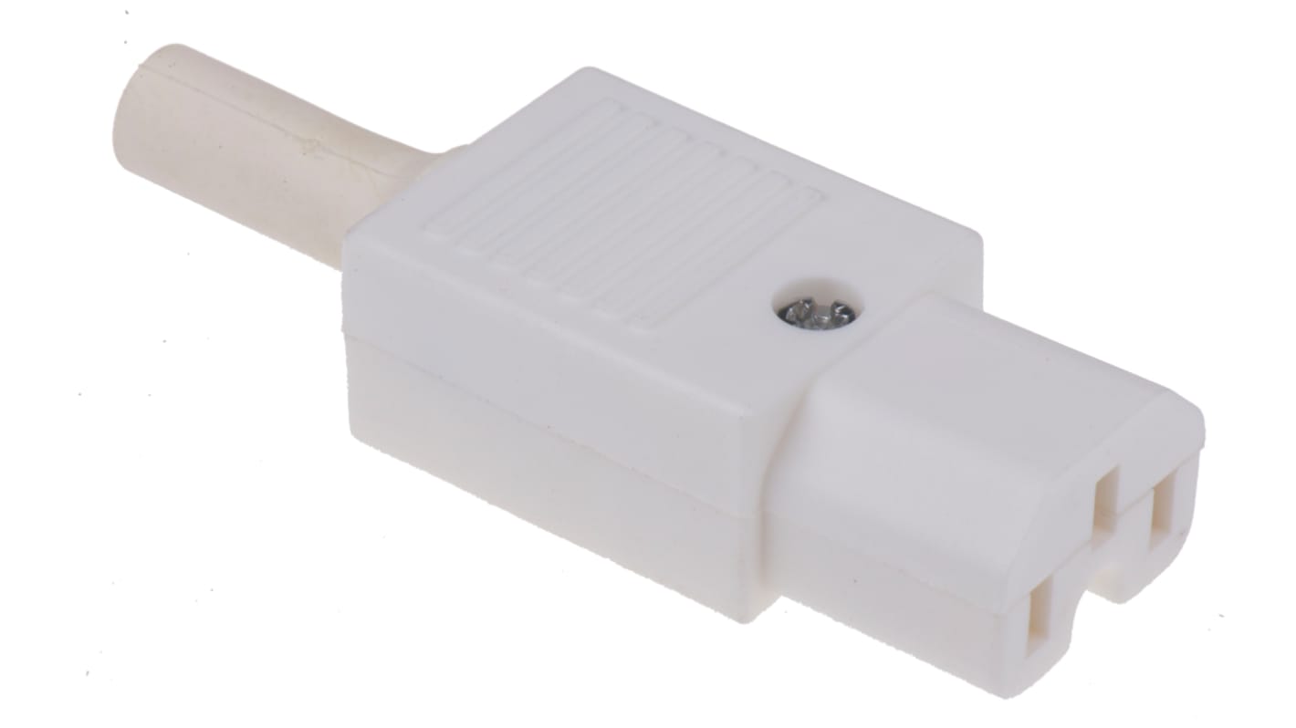 Bulgin C15 Cable Mount IEC Connector Socket, 10A, 250 V