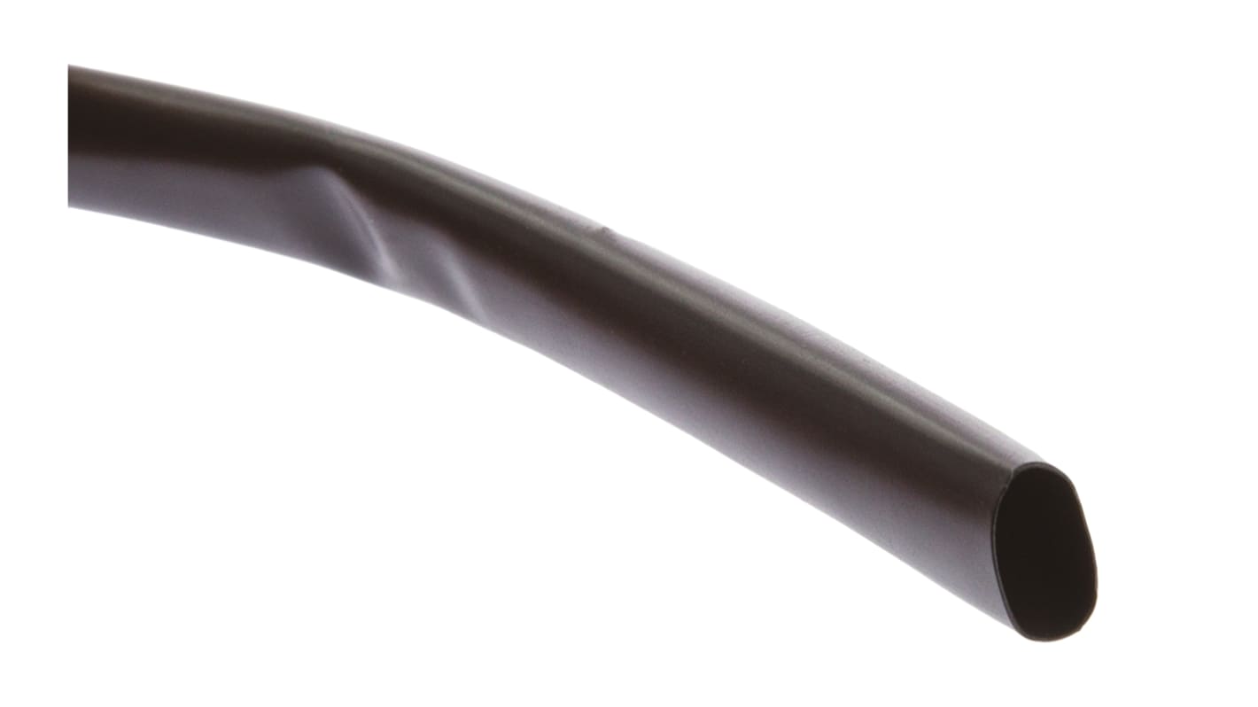 3M Heat Shrink Tubing, Black 9.5mm Sleeve Dia. x 7m Length 2:1 Ratio, HSR Series