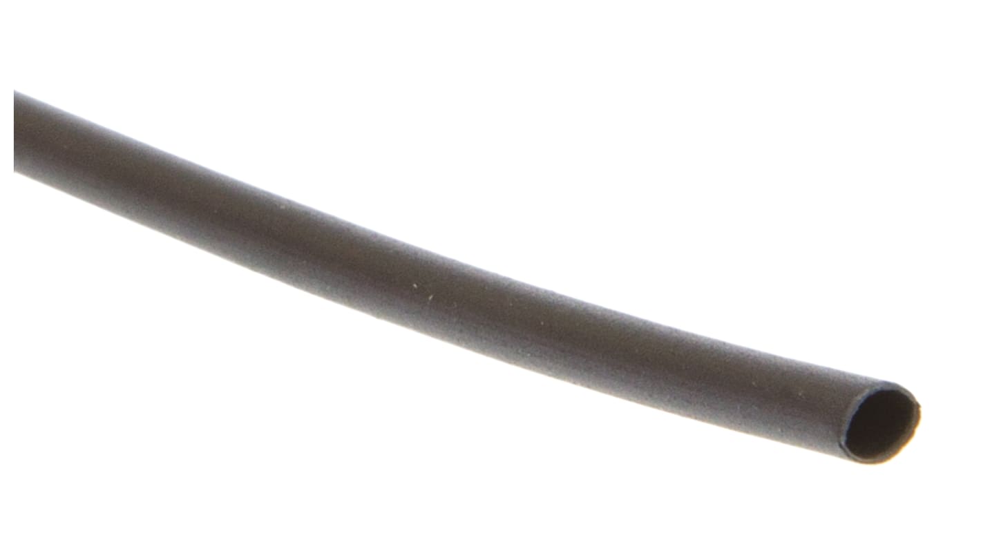 3M Heat Shrink Tubing, Black 2.4mm Sleeve Dia. x 11m Length 2:1 Ratio, HSR Series
