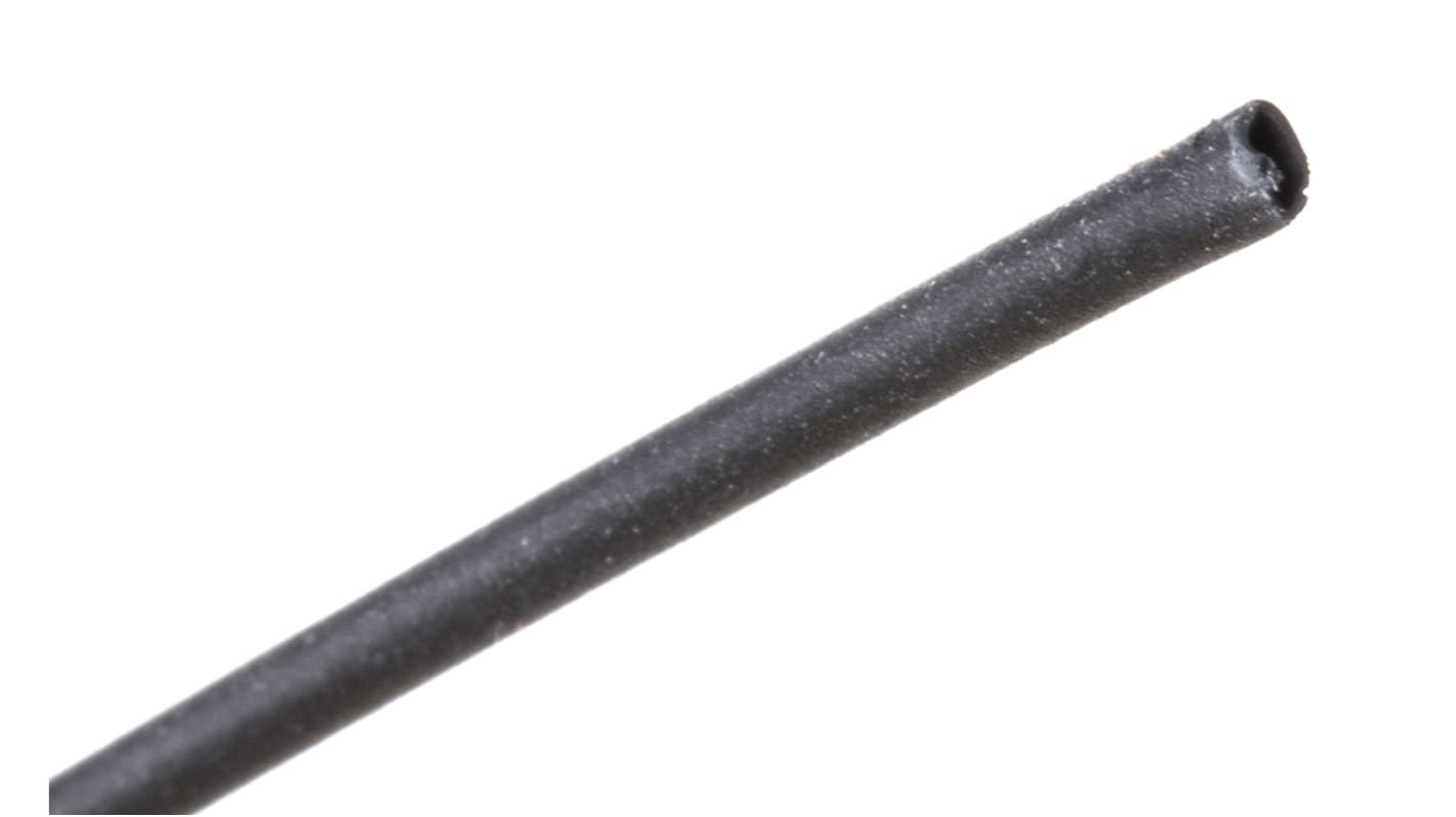 3M Heat Shrink Tubing, Black 1.2mm Sleeve Dia. x 12m Length 2:1 Ratio, HSR Series