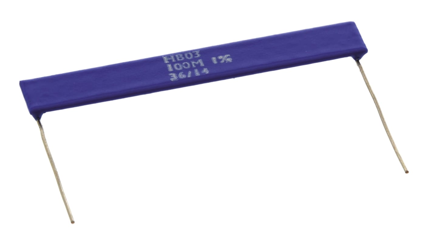 TE Connectivity 厚膜电阻, 100MΩ, 2W, ±1%容差, ±100ppm/°C, HB系列