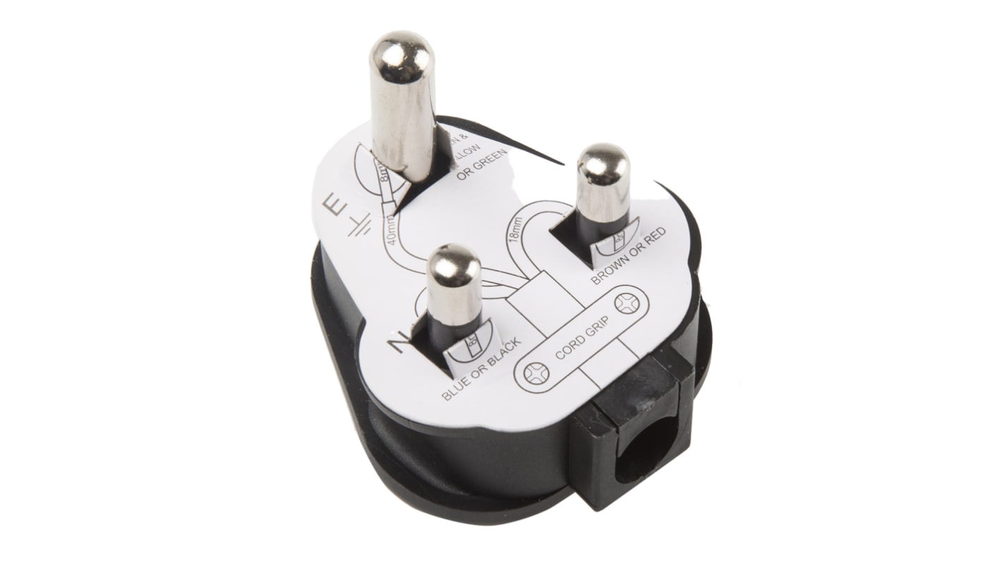 Connettore maschio di rete Masterplug Maschio, UK, Montaggio su cavo, 15A