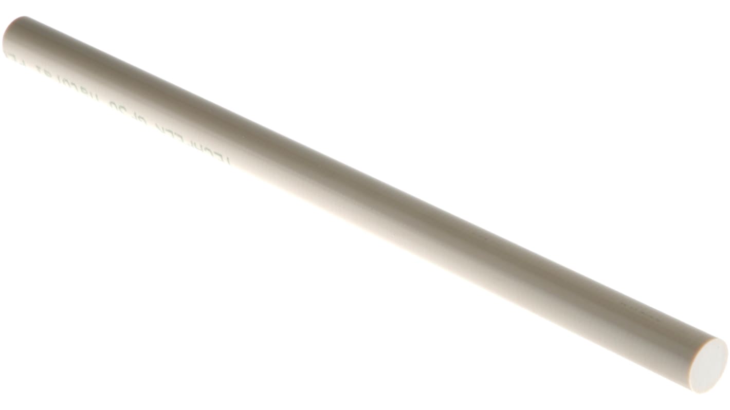 RS PRO Beige Polyetheretherketone PEEK Rod, 300mm x 16mm Diameter