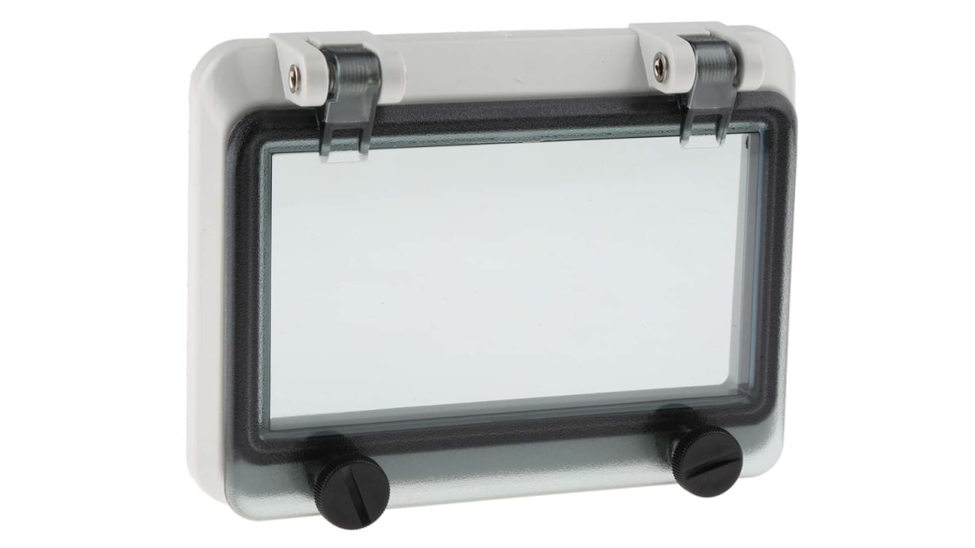 Ventana de inspección RS PRO de Policarbonato, 127mm x 94mm x 24mm, IP67, para DIN 46277-3, DIN 43880