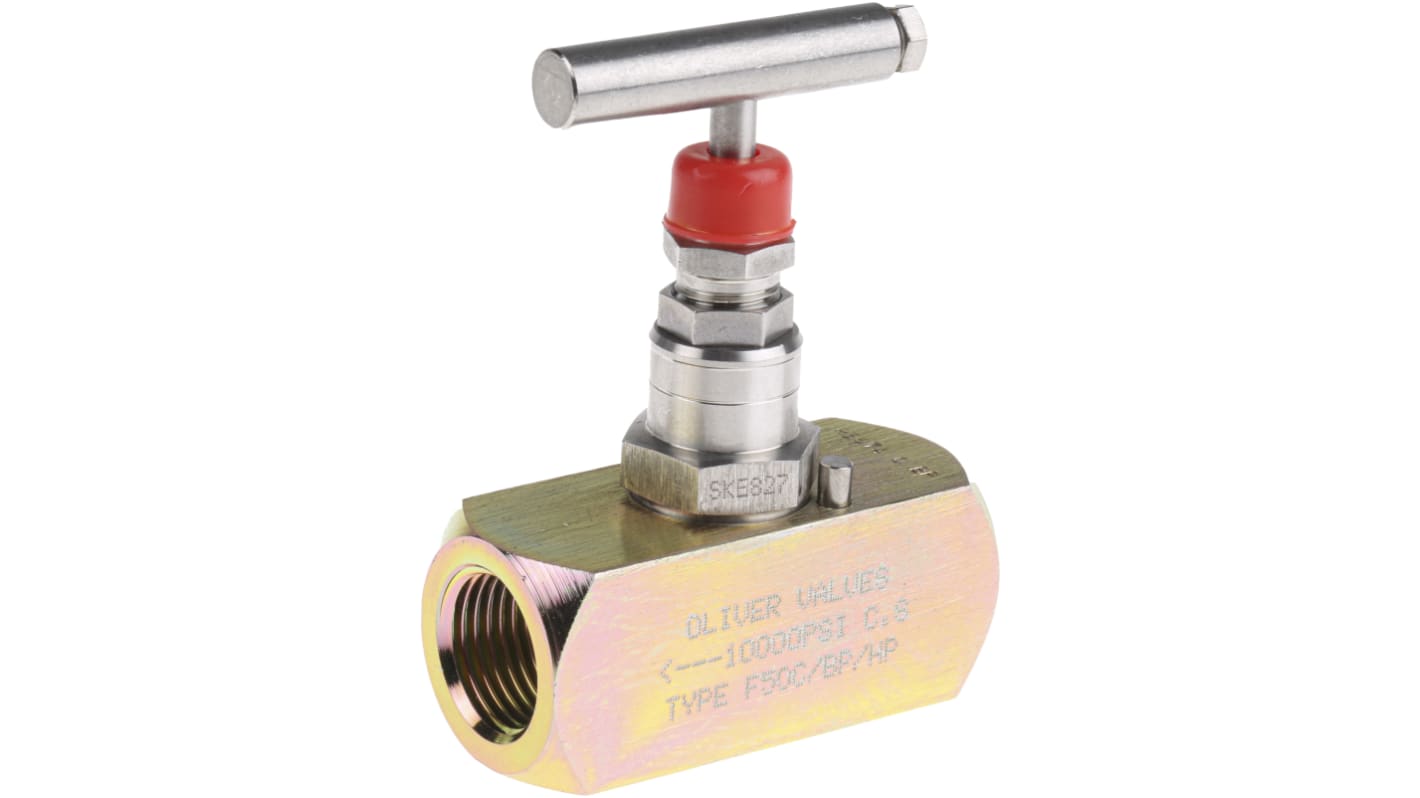 Vanne de régulation du débit hydraulique RS PRO, G 1/2, 700 bar Bars
