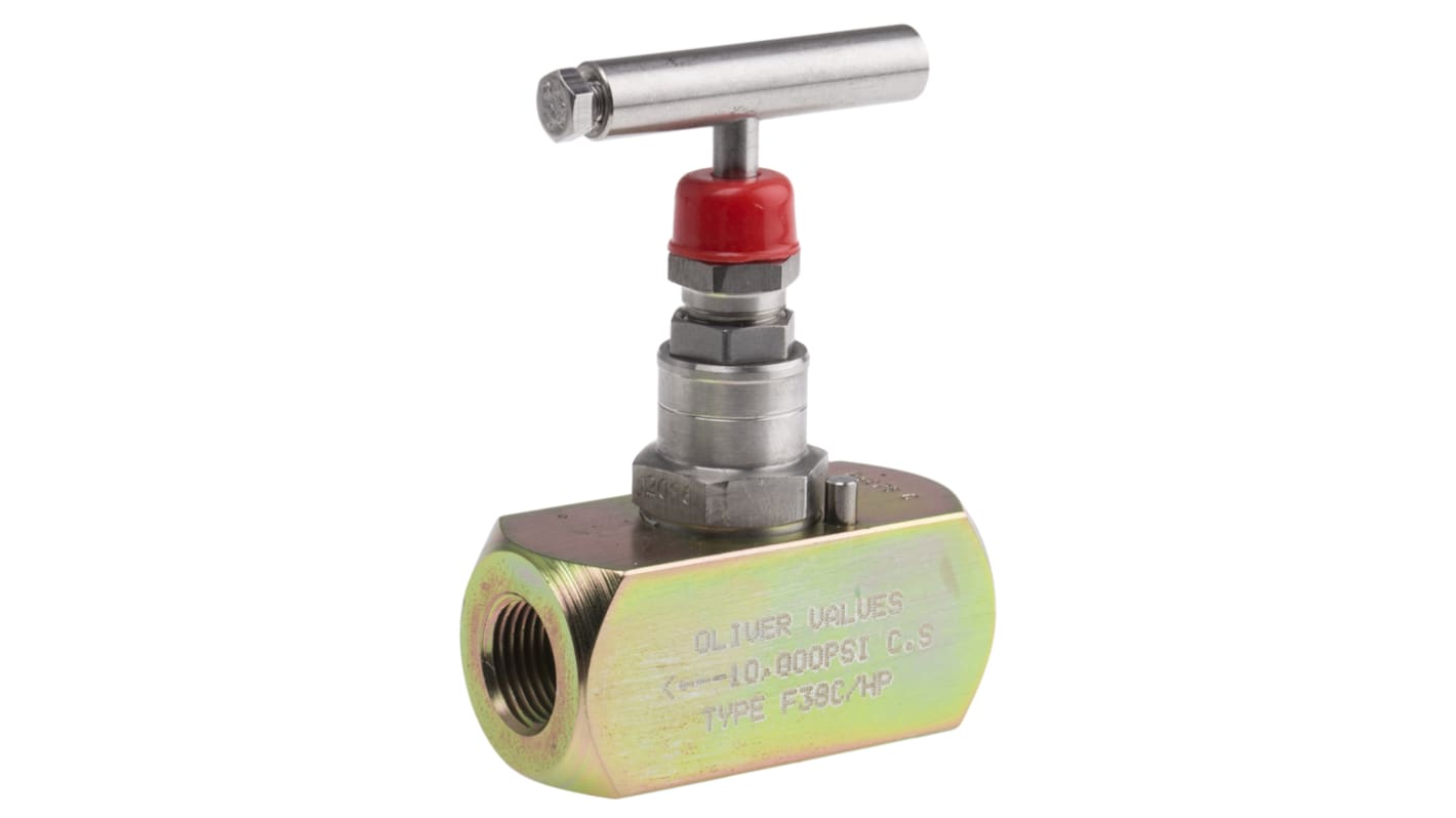 RS PRO Inline Mounting Hydraulic Flow Control Valve, NPT 3/8, 700bar, 40L/min