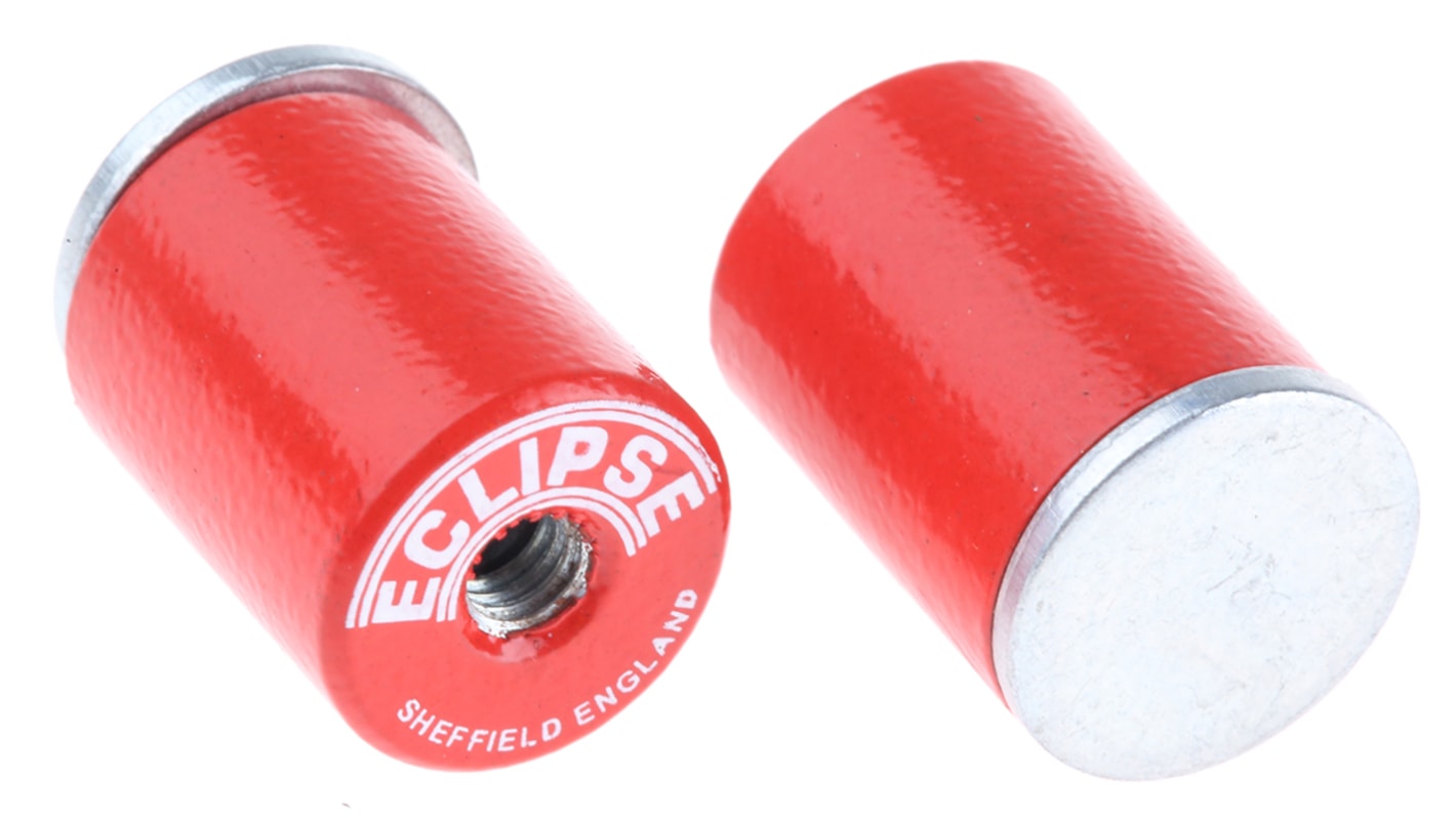 Eclipse Pot Magnet 12.7mm Threaded Hole M4 Aluminium Alloy, 2kg Pull