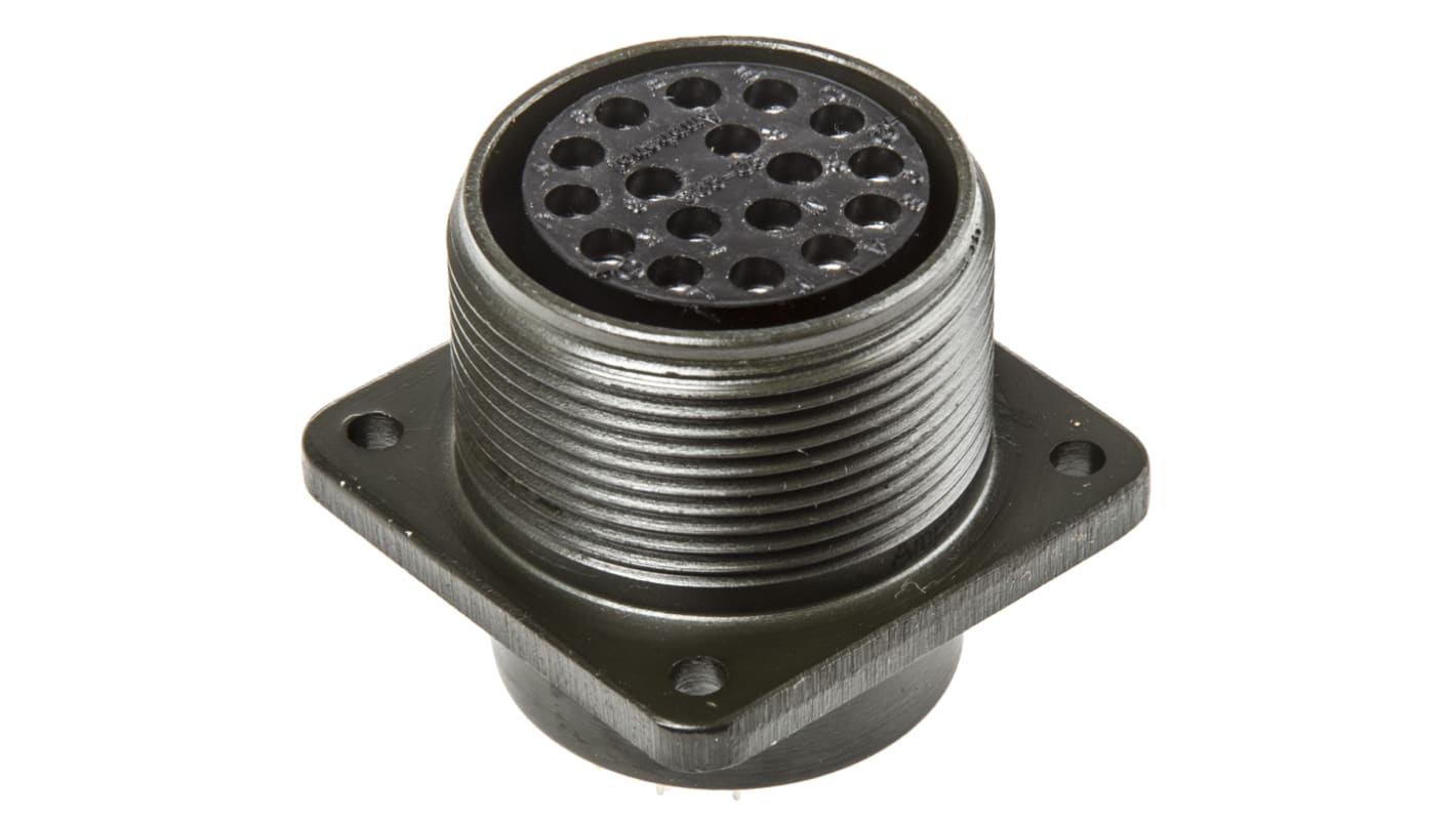 Amphenol Industrial, MS3102A, Copper Alloy 17 Way Box Mount MIL Spec Circular Connector Receptacle, Socket