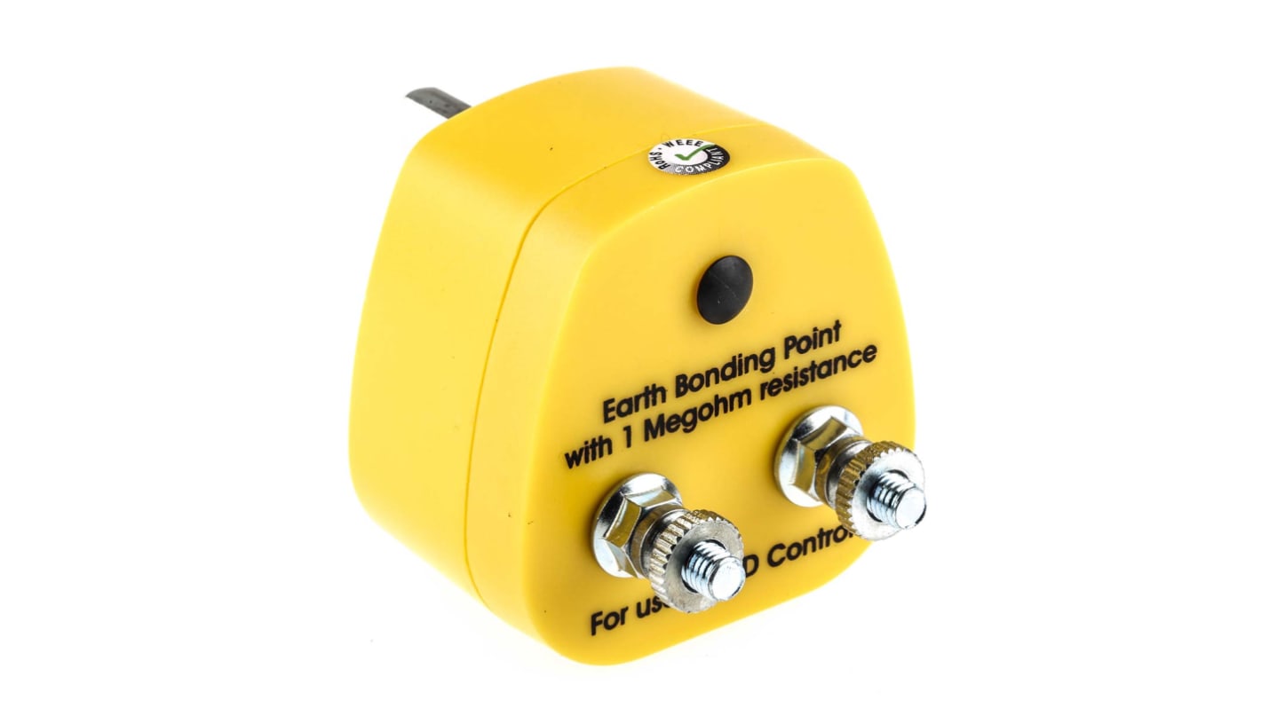 RS PRO ESD Earth Bonding Plug With 2x2BA Binding Posts