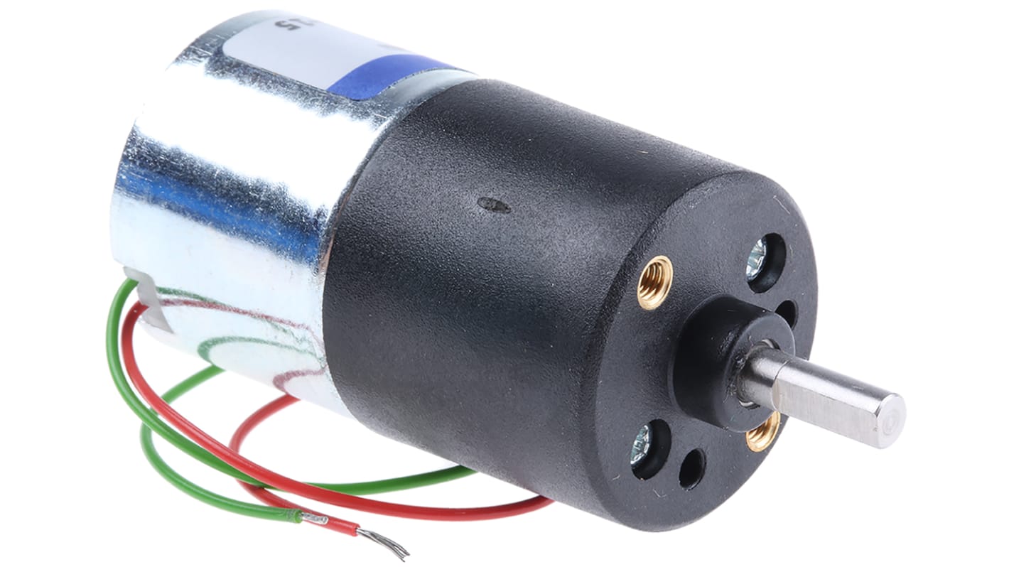 Micromotors Brushed Geared DC Geared Motor, 6 V dc, 20 Ncm, 4 rpm, 4mm Shaft Diameter