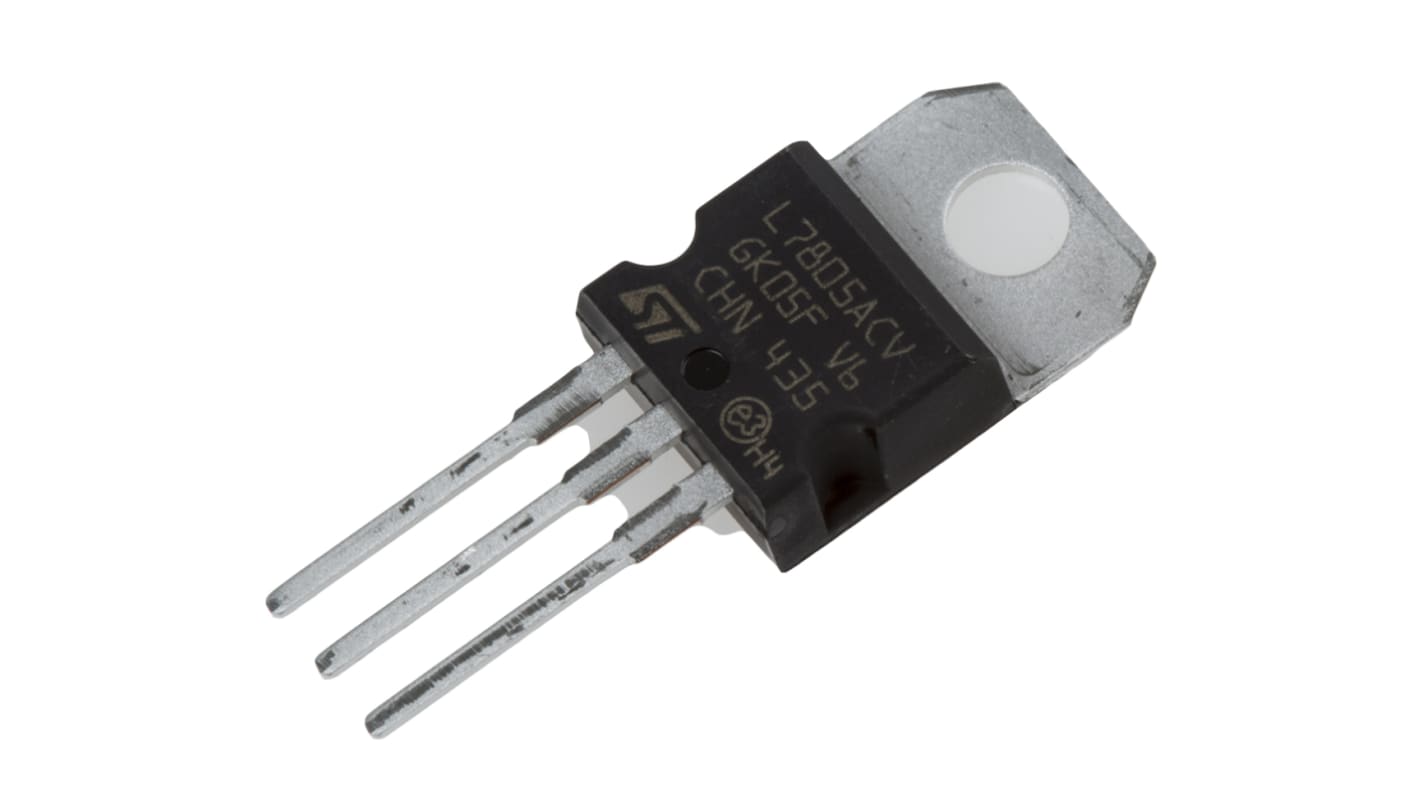 STMicroelectronics 线性稳压芯片, 5 V输出, 1A最大输出, 单路输出, TO-220, 3针, 通孔安装, 0 °C→+150 °C, 2%精度