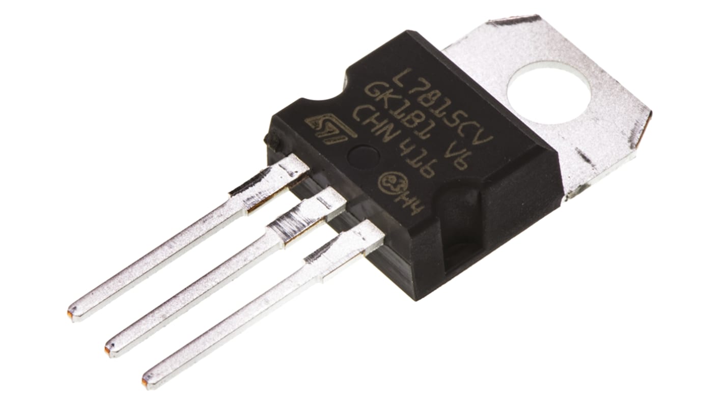STMicroelectronics 线性稳压芯片, 15 V输出, 1.5A最大输出, 单路输出, TO-220, 3针, 通孔安装, 0 °C→+150 °C