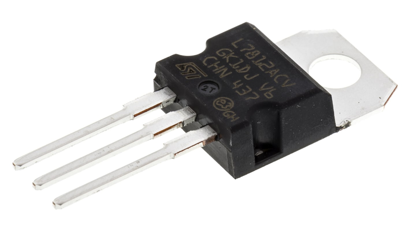 STMicroelectronics L7812ACV, 1 Linear Voltage, Voltage Regulator 1A, 12 V 3-Pin, TO-220
