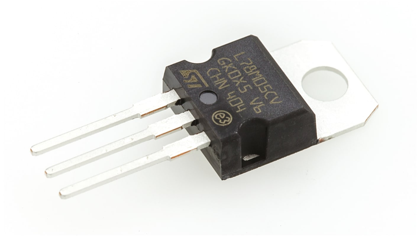 STMicroelectronics 线性稳压芯片, 5 V输出, 500mA最大输出, 单路输出, TO-220, 3针, 通孔安装, 0 °C→+150 °C