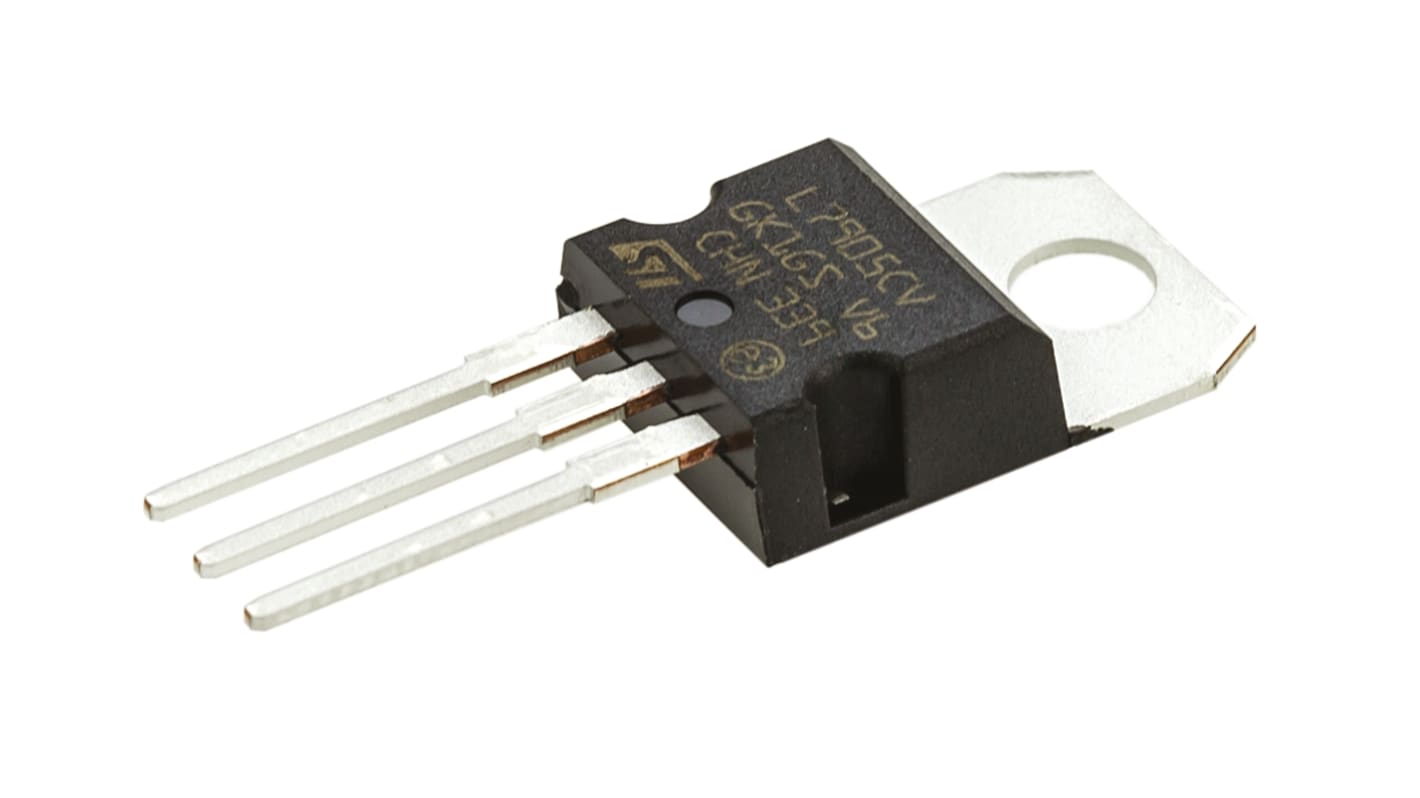 STMicroelectronics L7905CV, 1 Linear Voltage, Voltage Regulator 1.5A, -5 V 3-Pin, TO-220