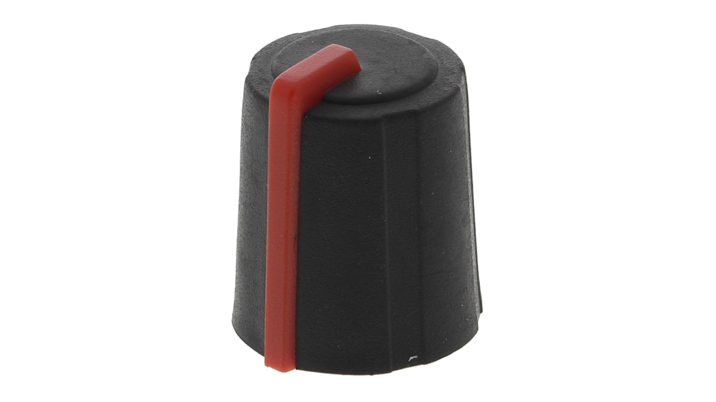 Sifam TPE/PP ポテンショメータ ノブ, 6mm, スプライン軸 直径:11.5mm, ソフトタッチプッシュオン
