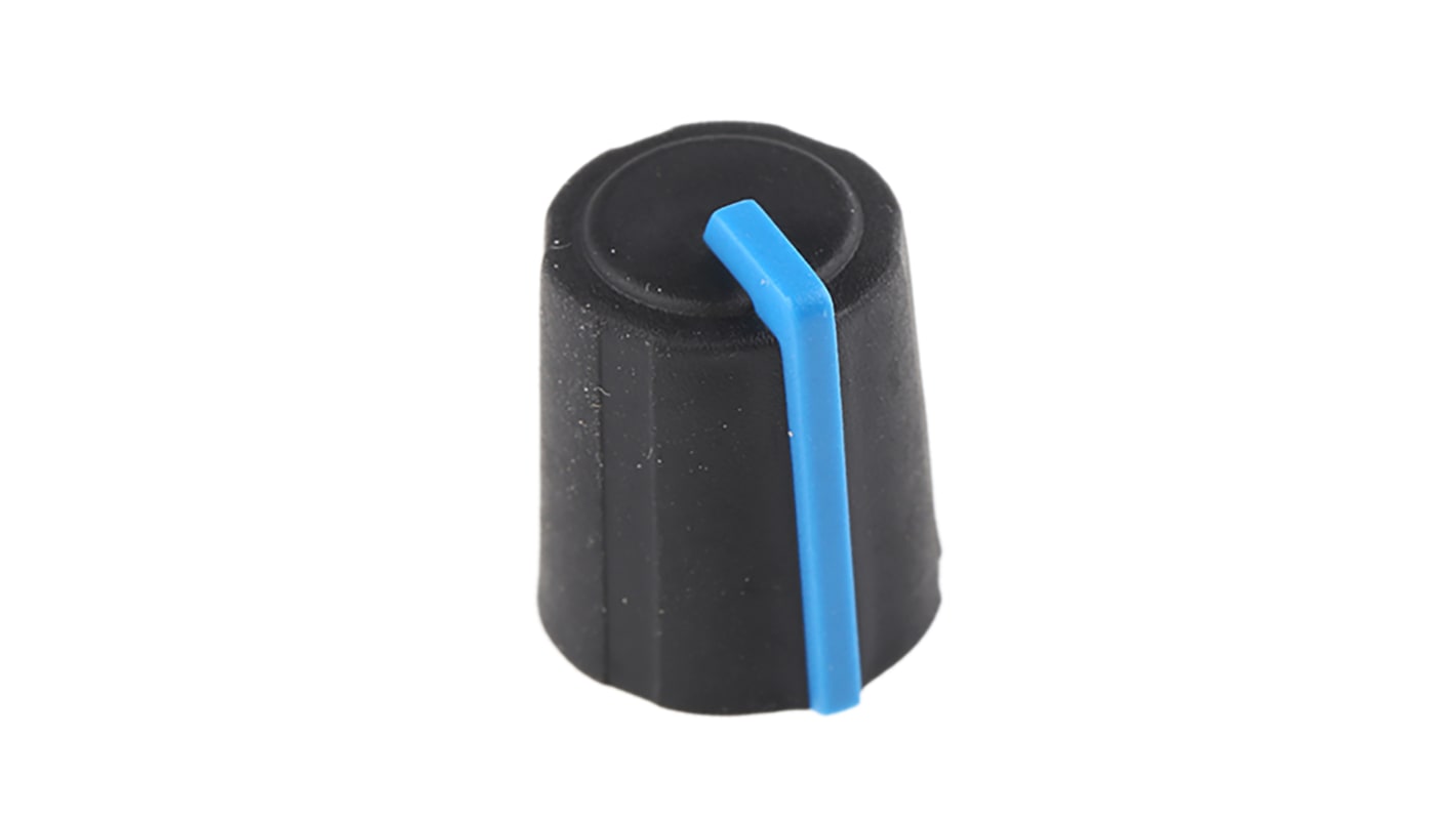 Sifam TPE/PP ノブ, 6mm, スプライン軸 直径:11.5mm, ソフトタッチプッシュオン