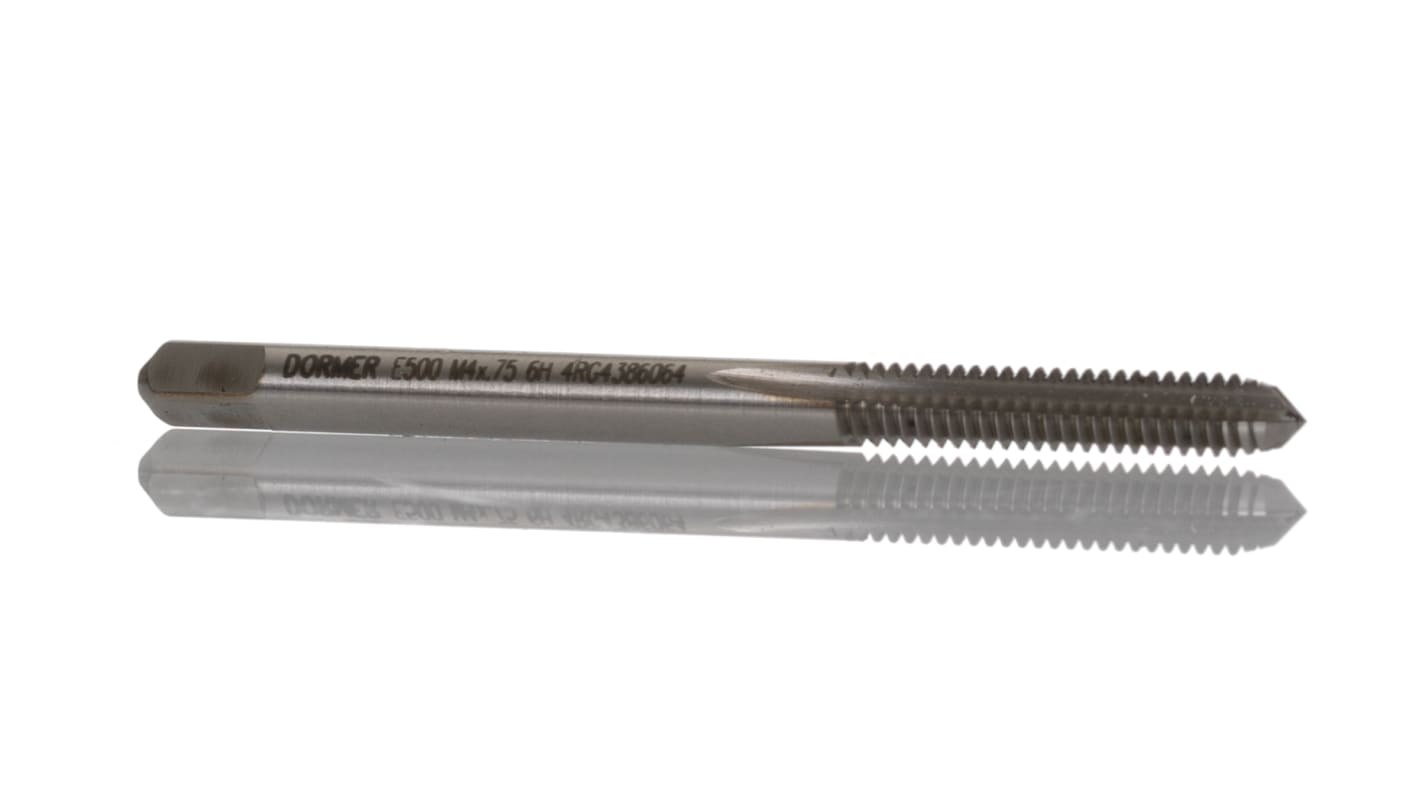 Dormer Threading Tap, M4 Thread, 0.75mm Pitch, Metric Standard, Machine Tap