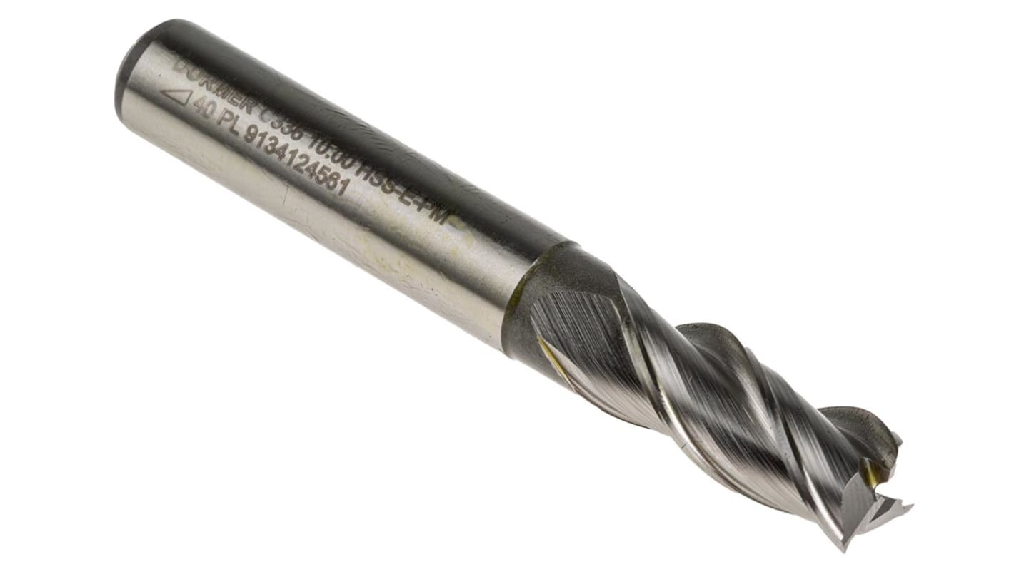 Dormer Plain Slot Drill, 10mm Cut Diameter