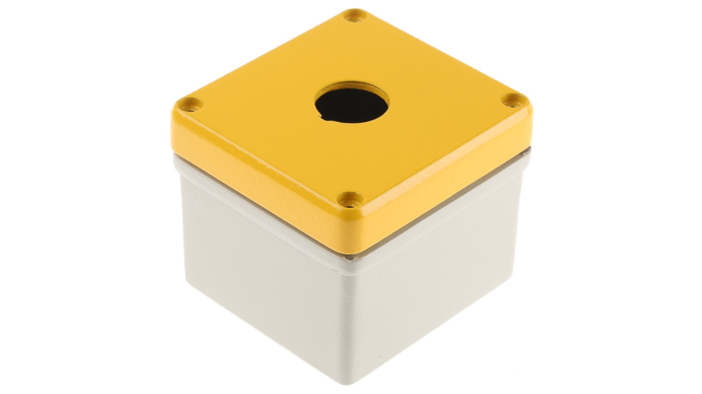 Eaton 单孔外壳, Φ22mm孔径, RAL7032铝外壳, IP69K, 67mm x 84mm x 79mm, RMQ Titan M22系列
