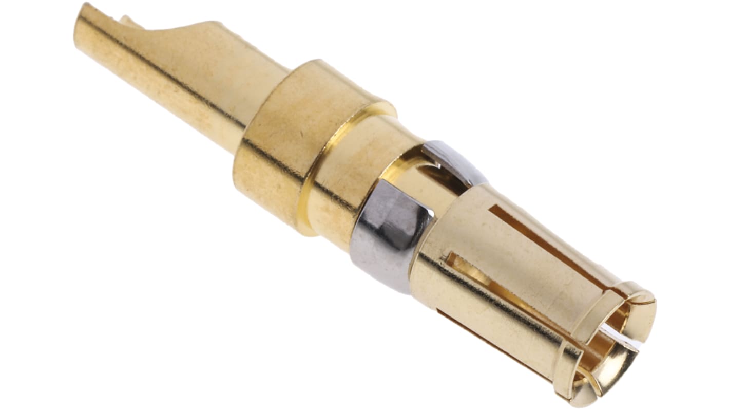 RS PRO Female Solder D-Sub Connector Power Contact, Gold over Nickel Power, 16 → 12 AWG