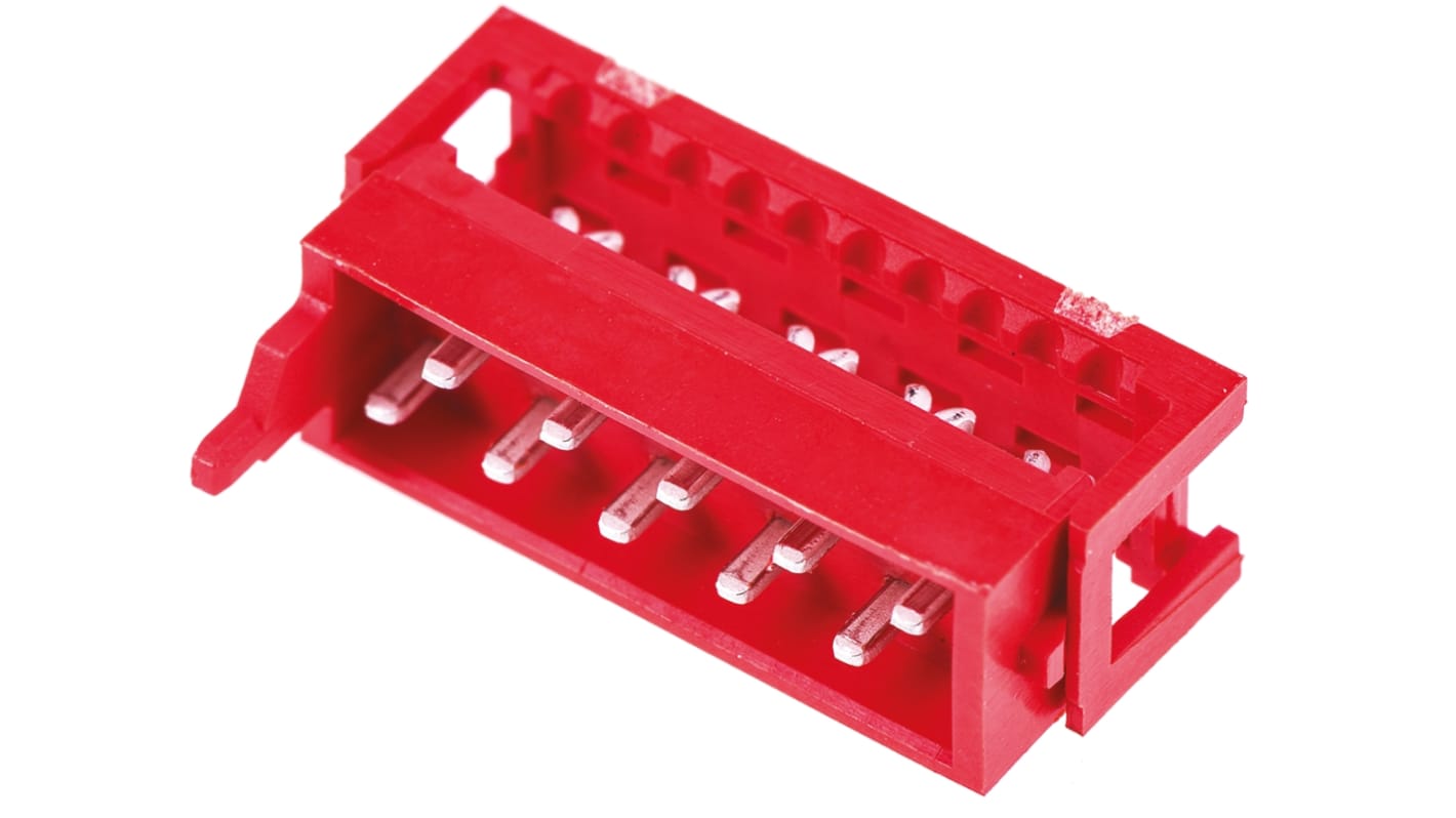 TE Connectivity 10-Way IDC Connector Plug for Cable Mount, 2-Row