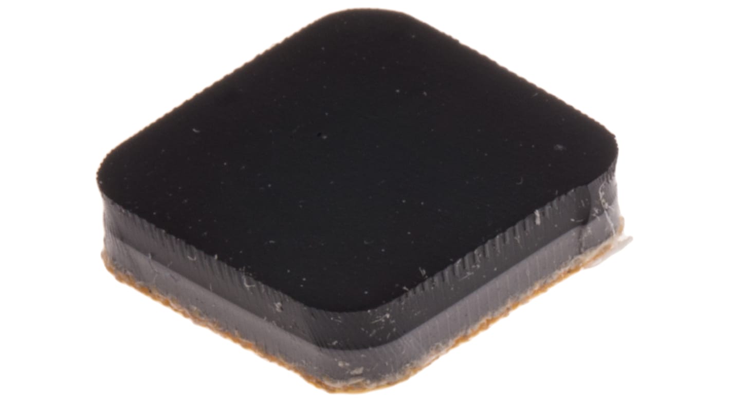 RS PRO Square Adhesive Non Slip Pad 12.7 x 12.7mm Polymer
